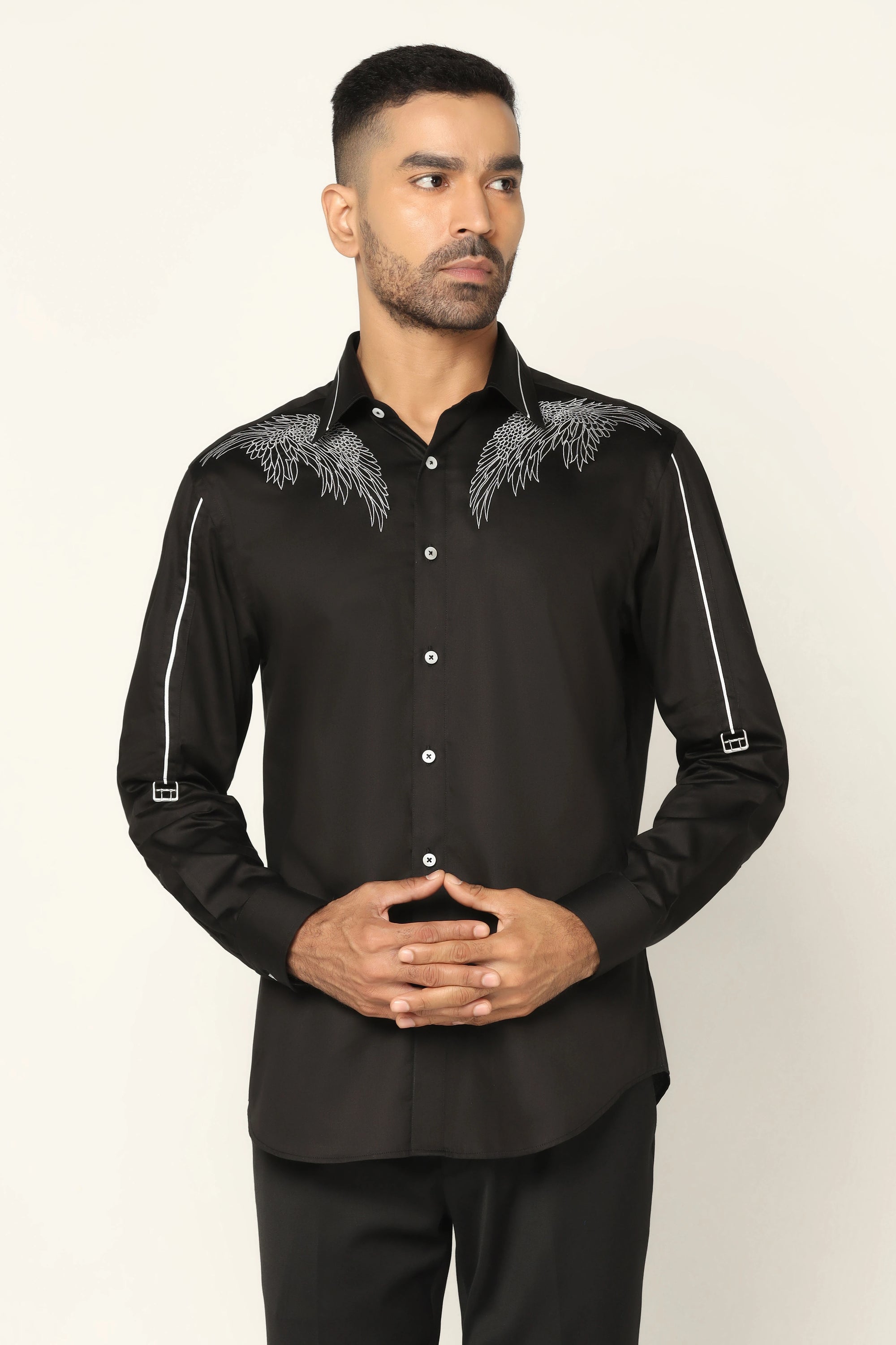 Embrace effortless style with the Black Designer Shirt, your go-to piece for any occasion. Shop Now!