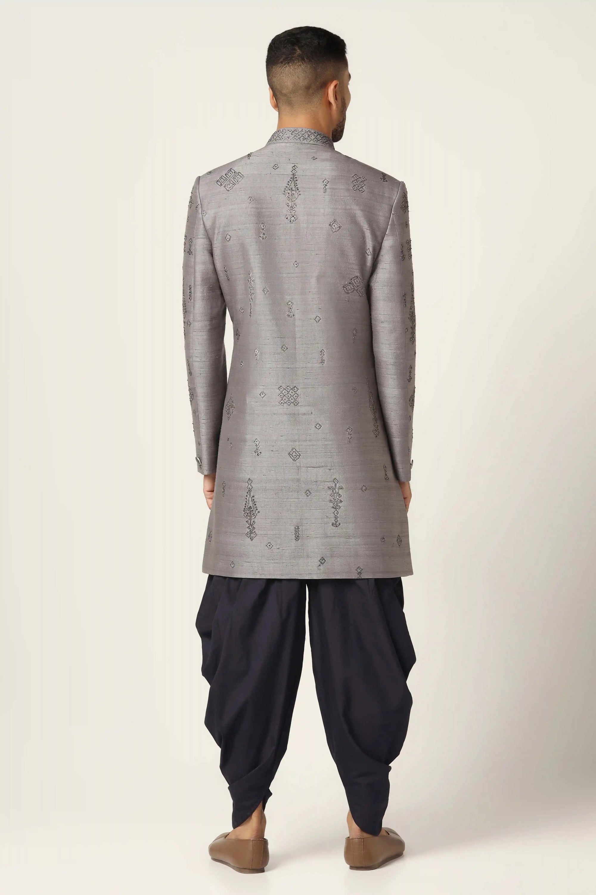 Discover the versatility of Grey Indowestern, a perfect addition to any wardrobe. Shop now!