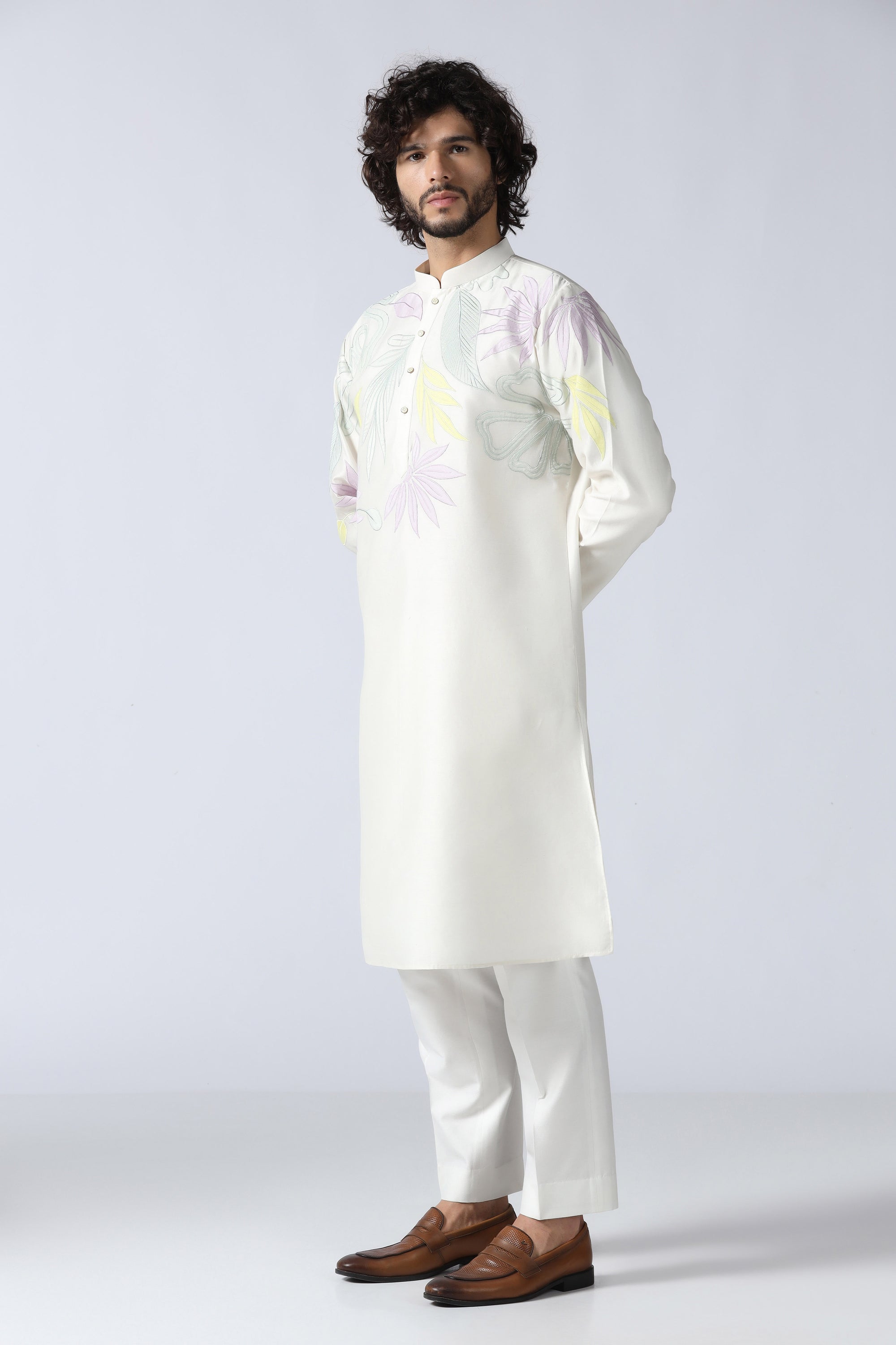 Off-white Kurta Set