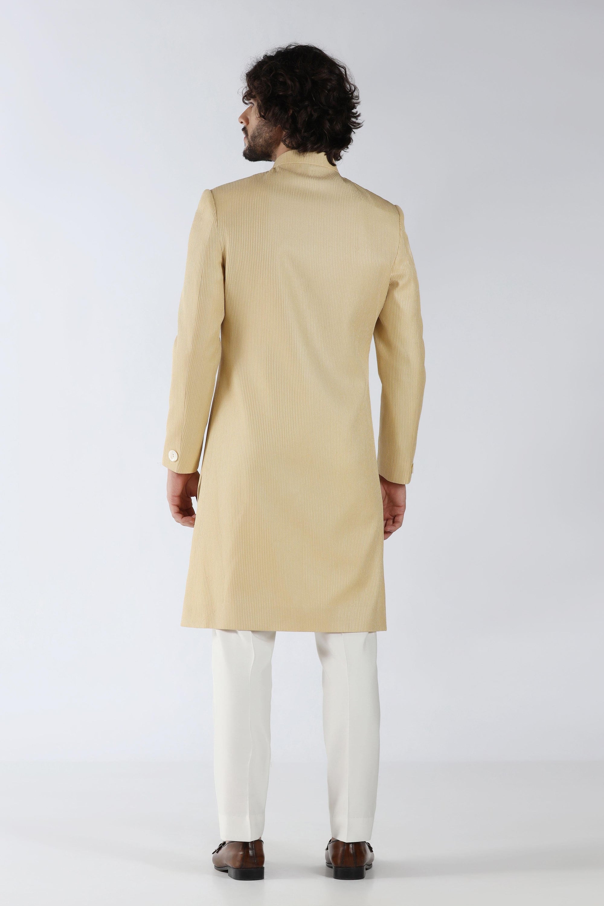 Golden Pintuck Indowestern