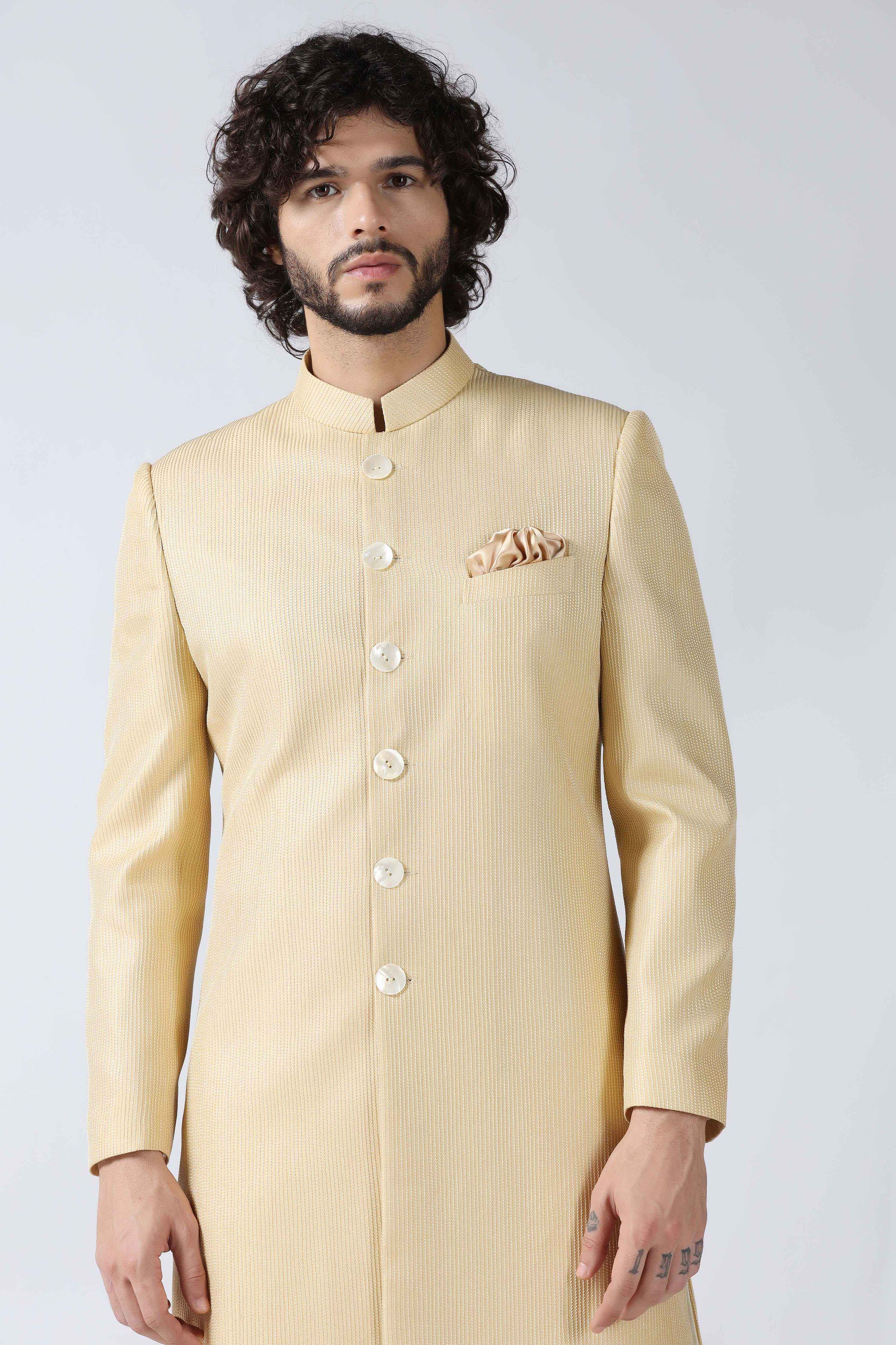 Golden Pintuck Indowestern