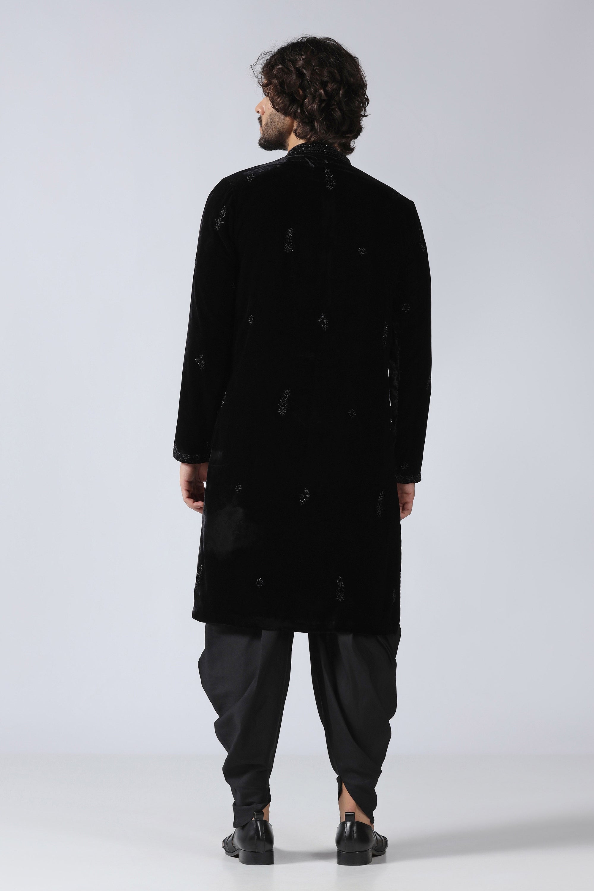Black Velvet Kurta
