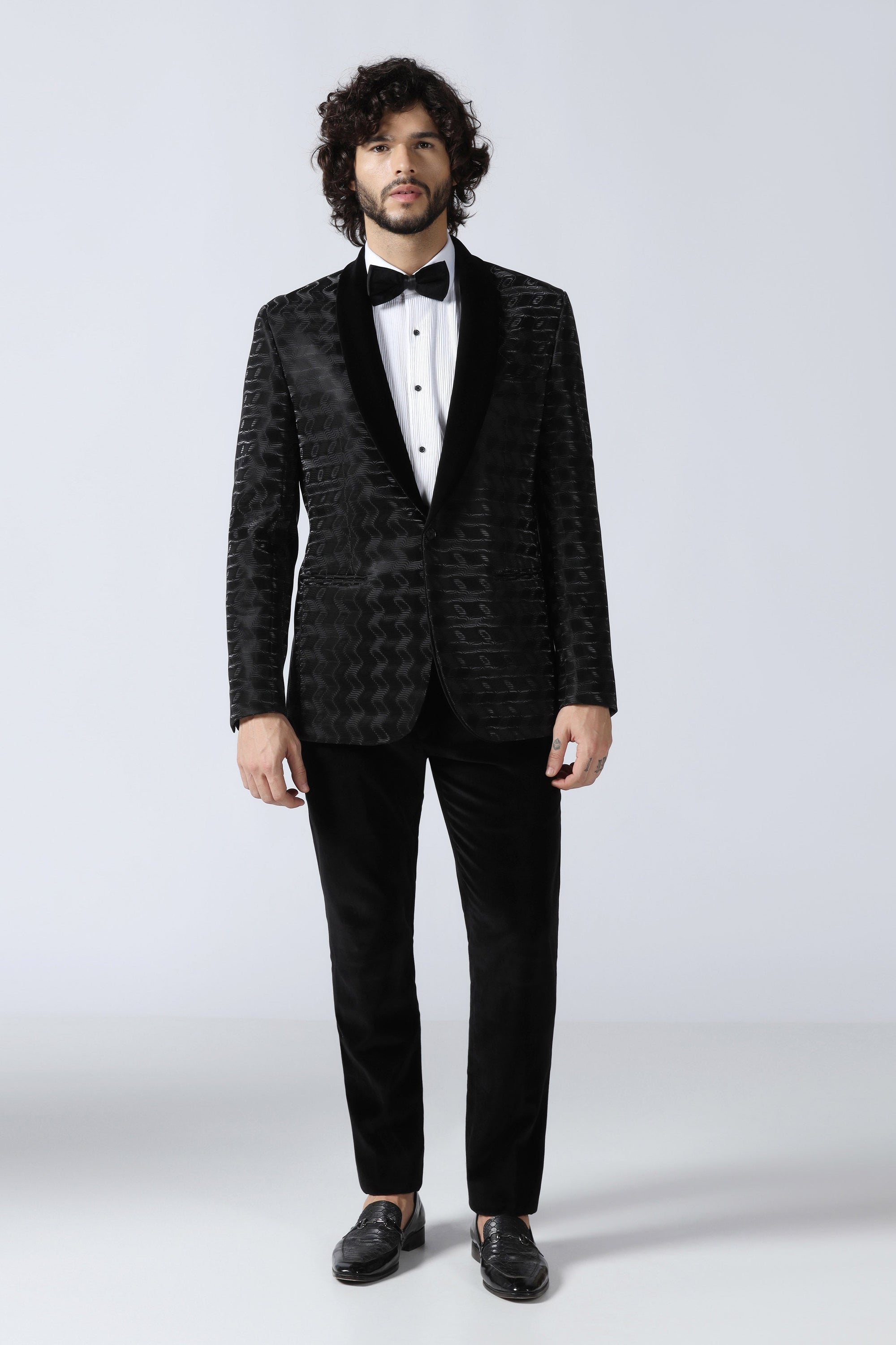 Black Jacquard Tuxedo
