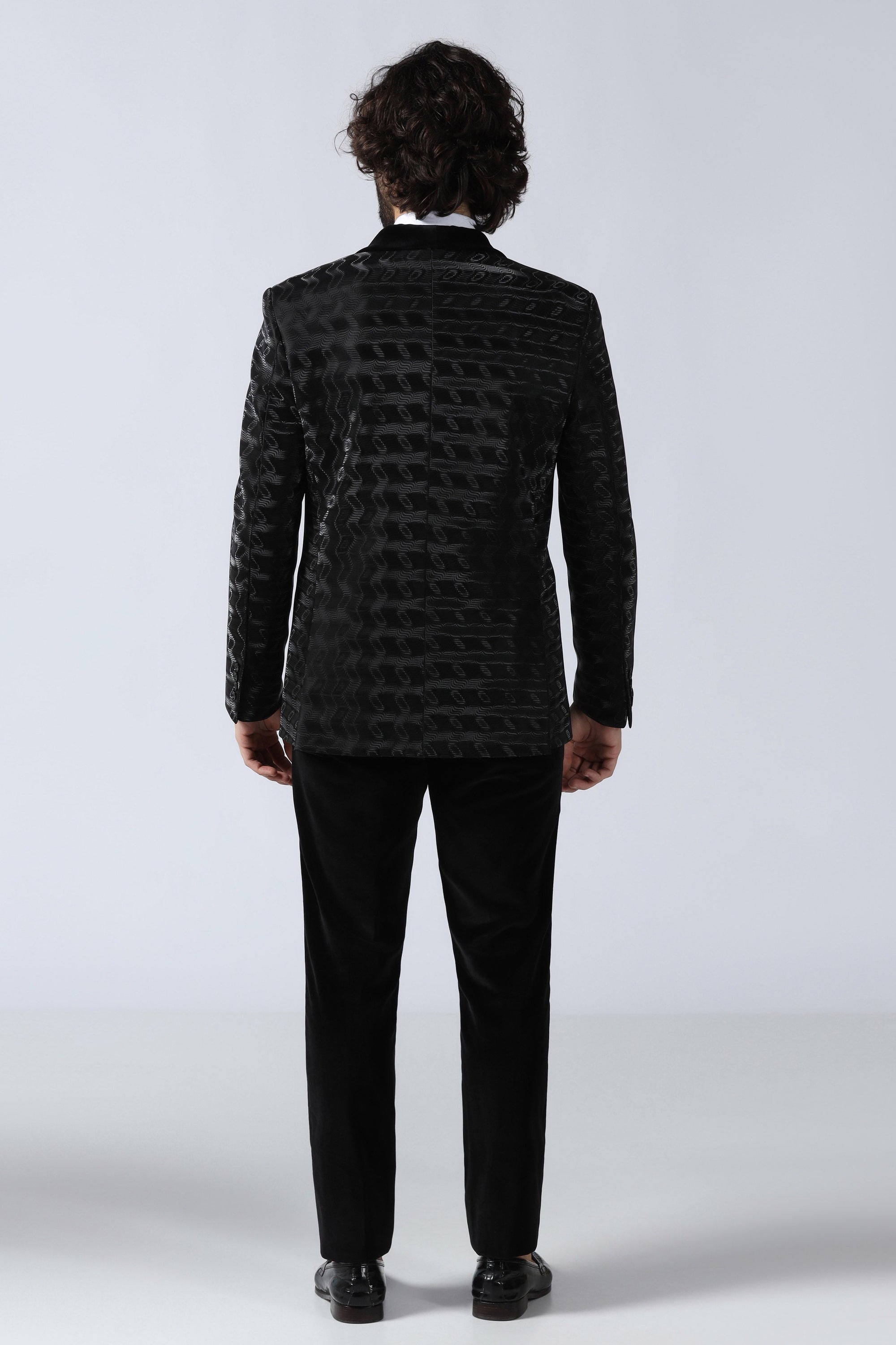Black Jacquard Tuxedo