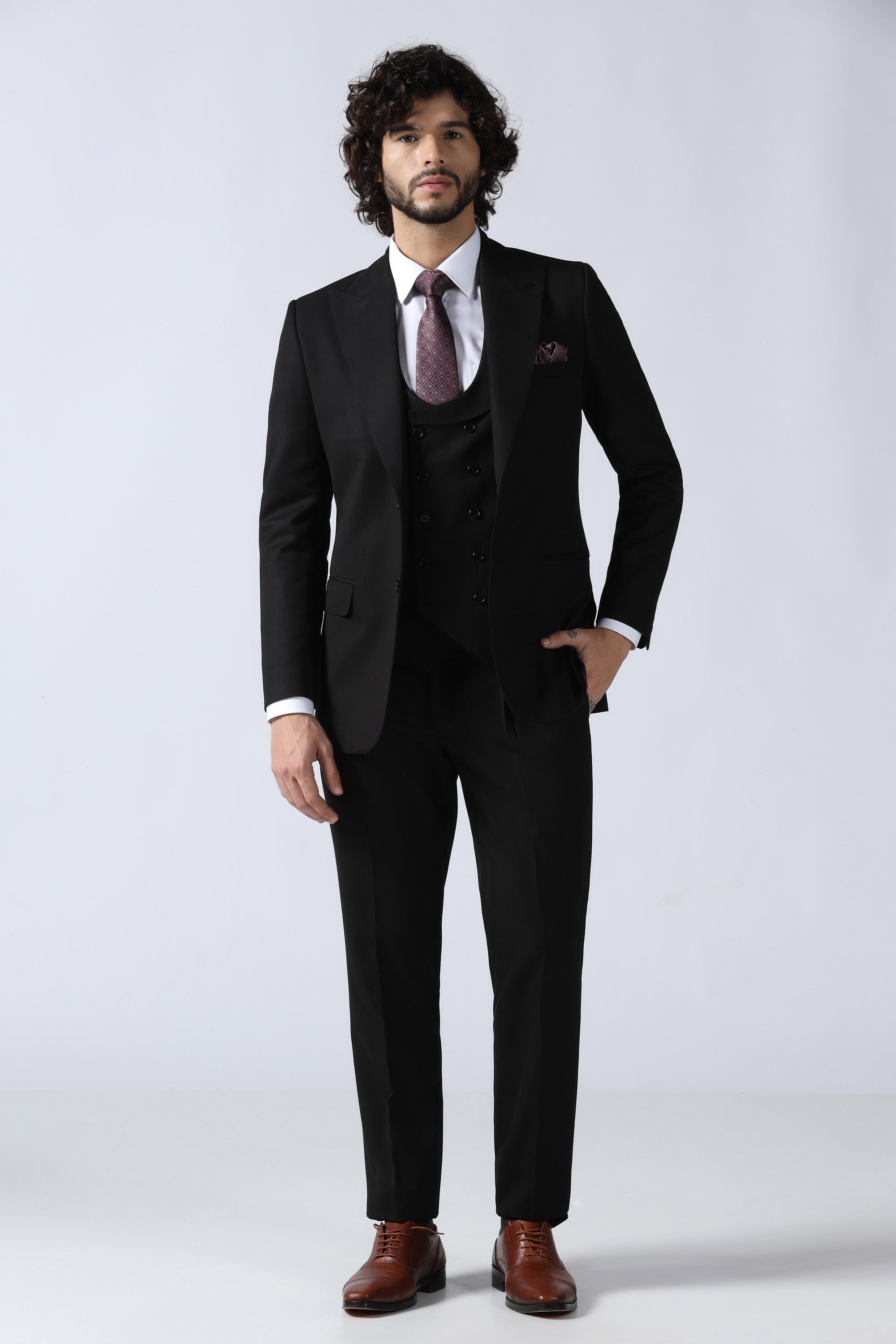 Classic Black 3-Piece Suit