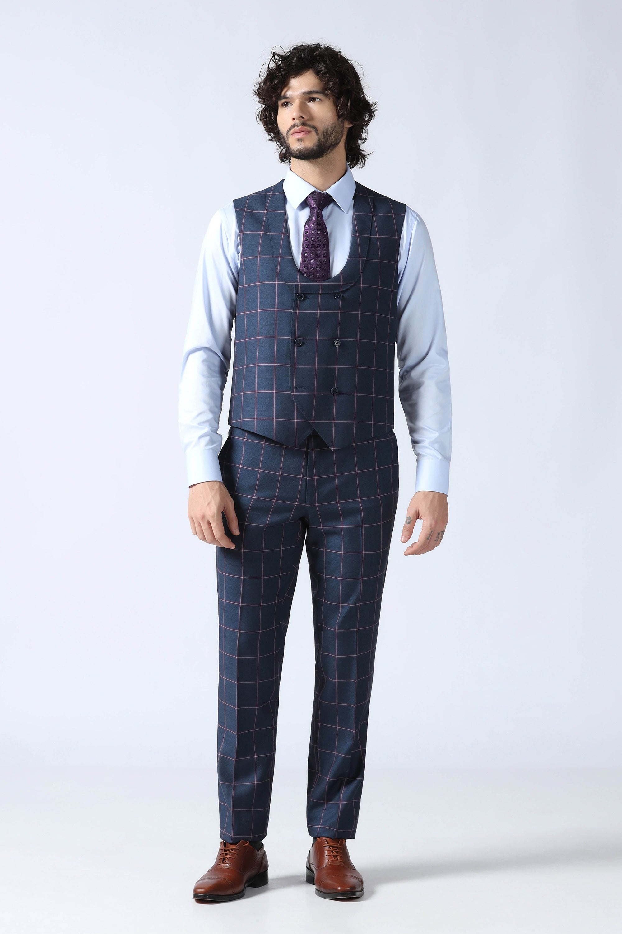 Blue Double Breast Suit