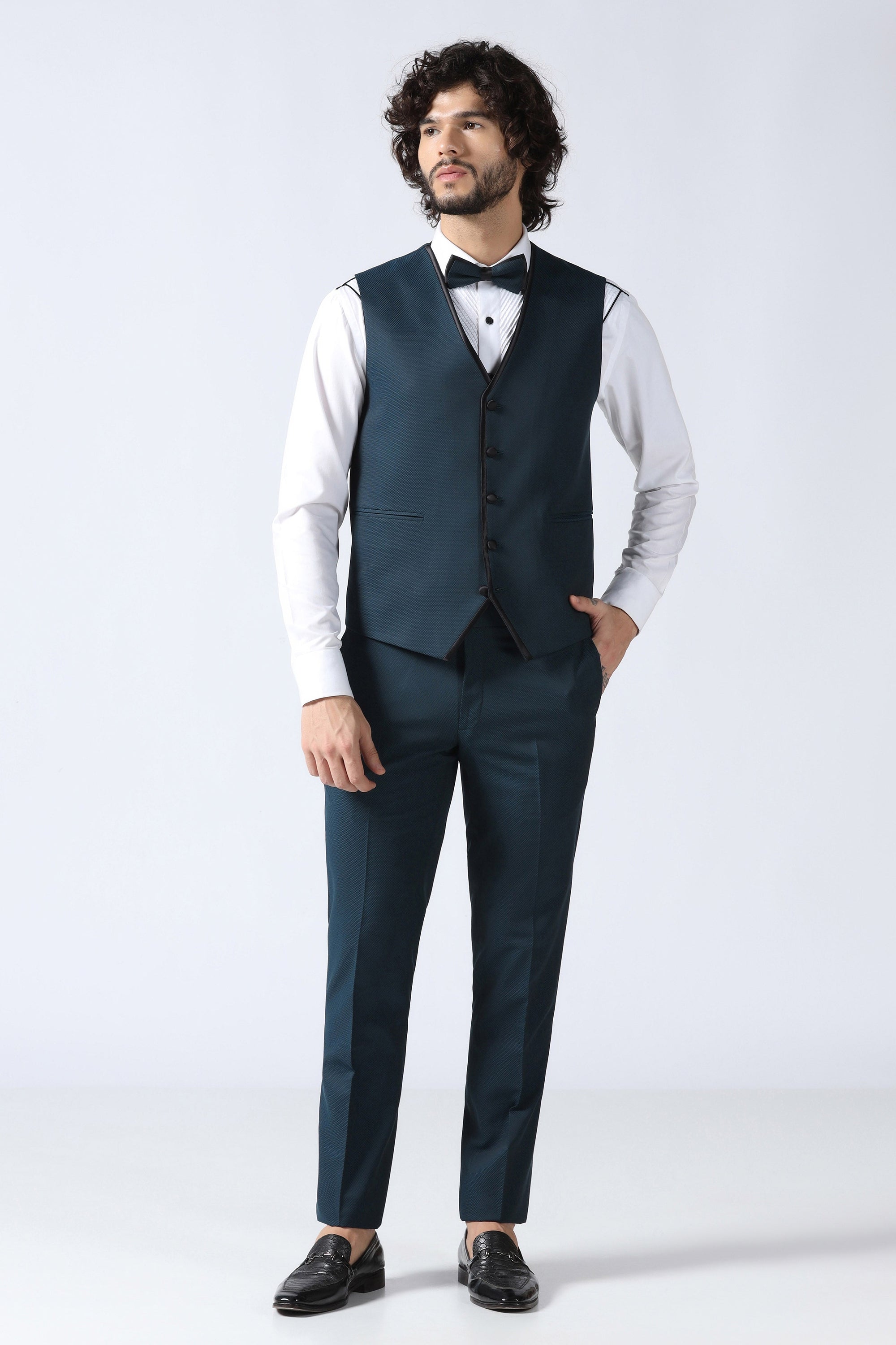 Teal Blue Tuxedo