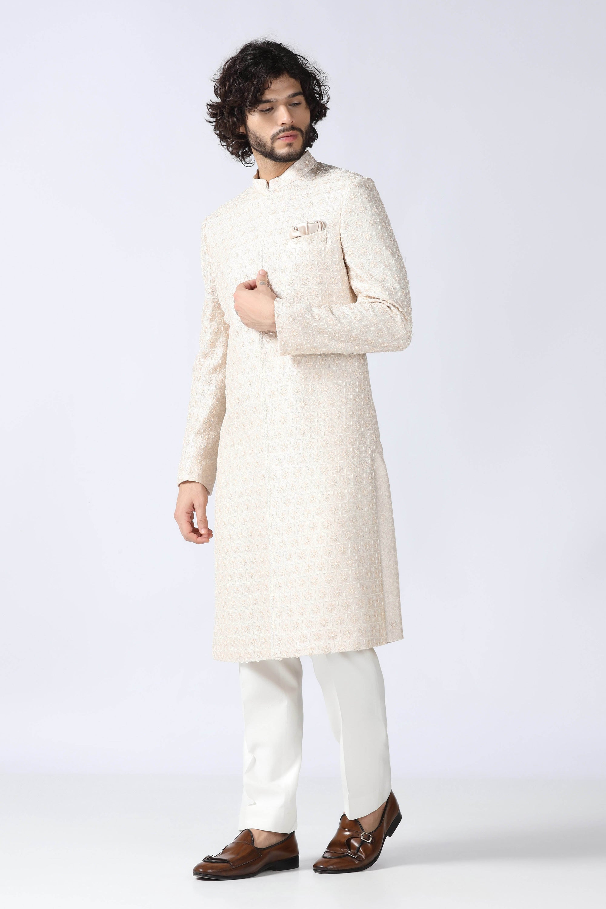 Off-white Indowestern