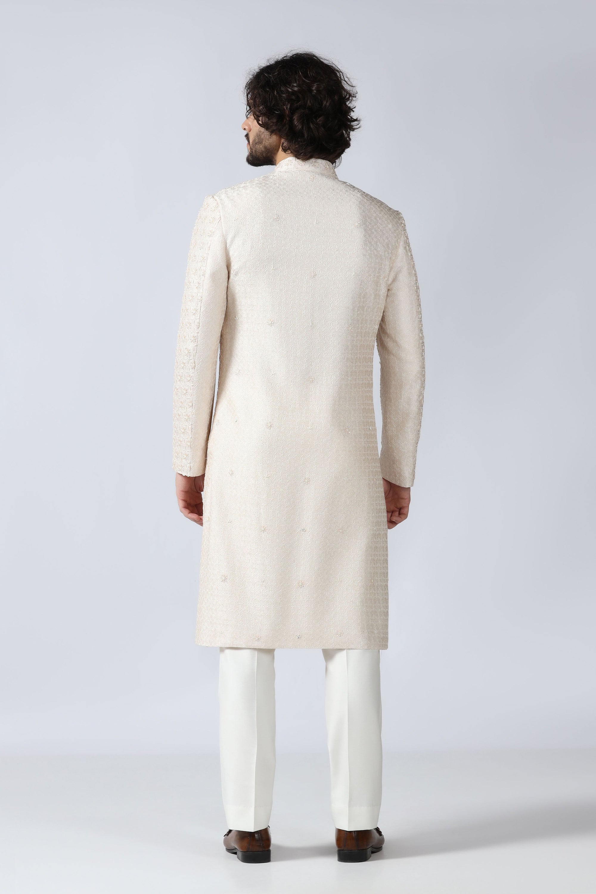 Off-white Indowestern