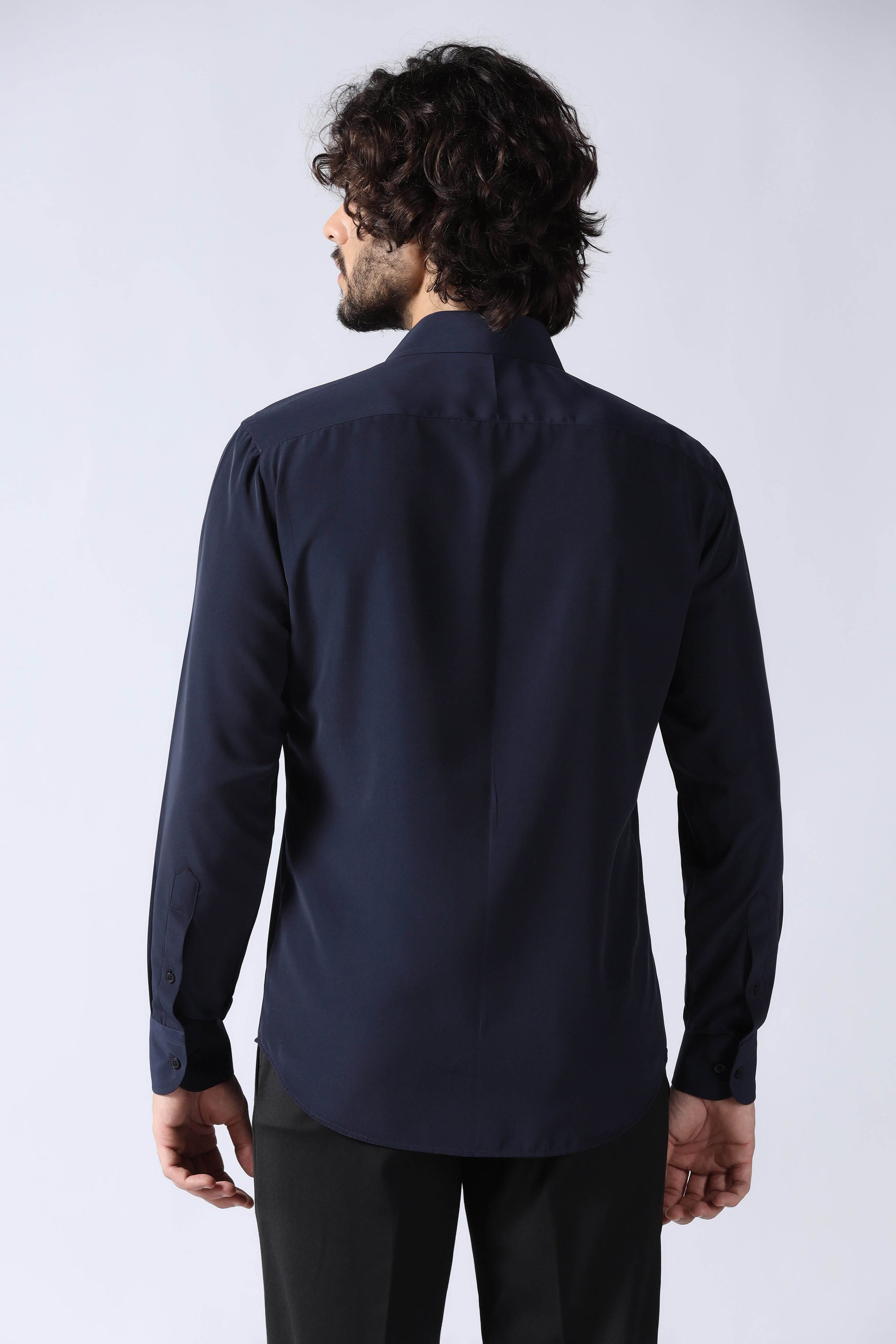 Navy Motif Shirt