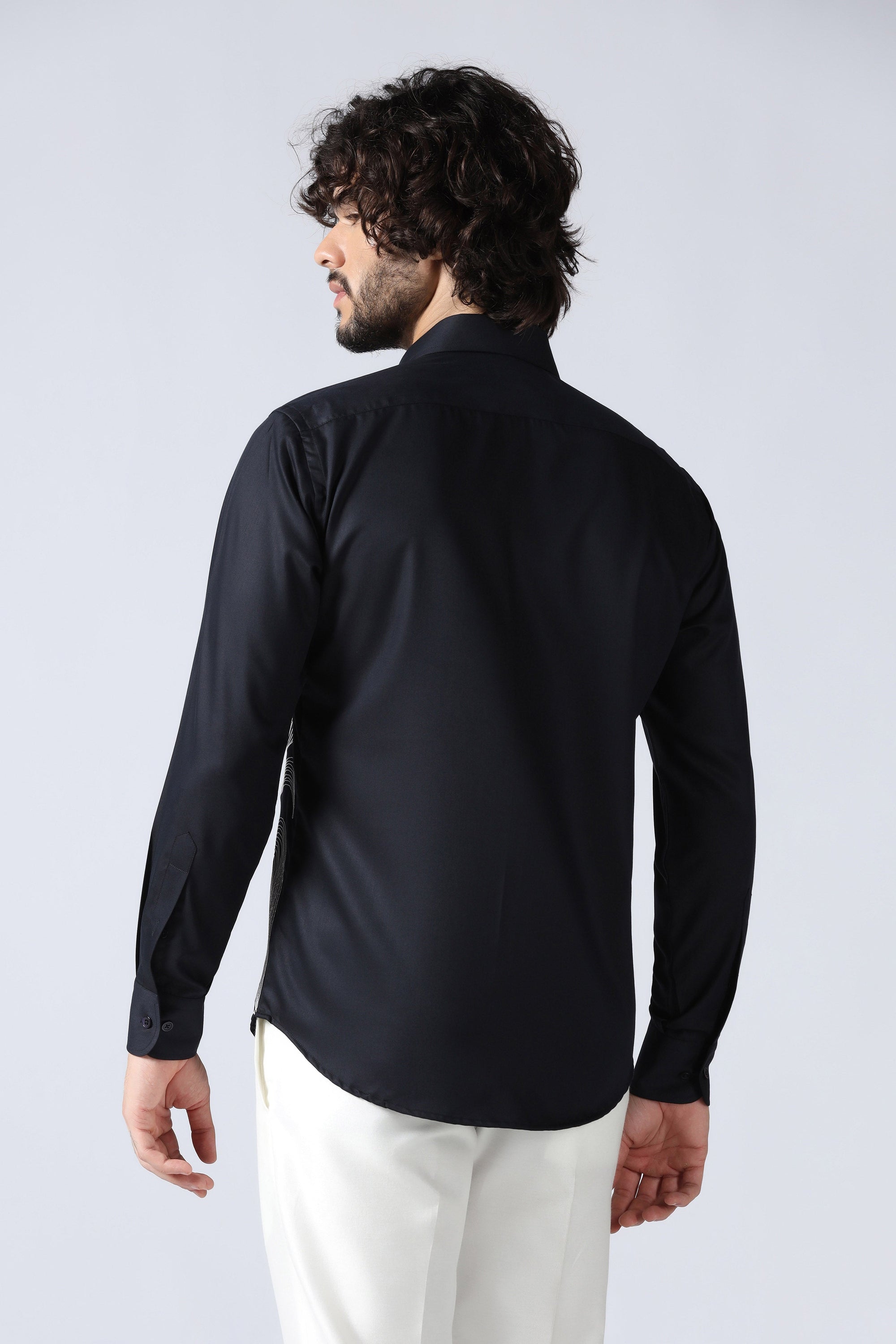 Navy Abstract Shirt