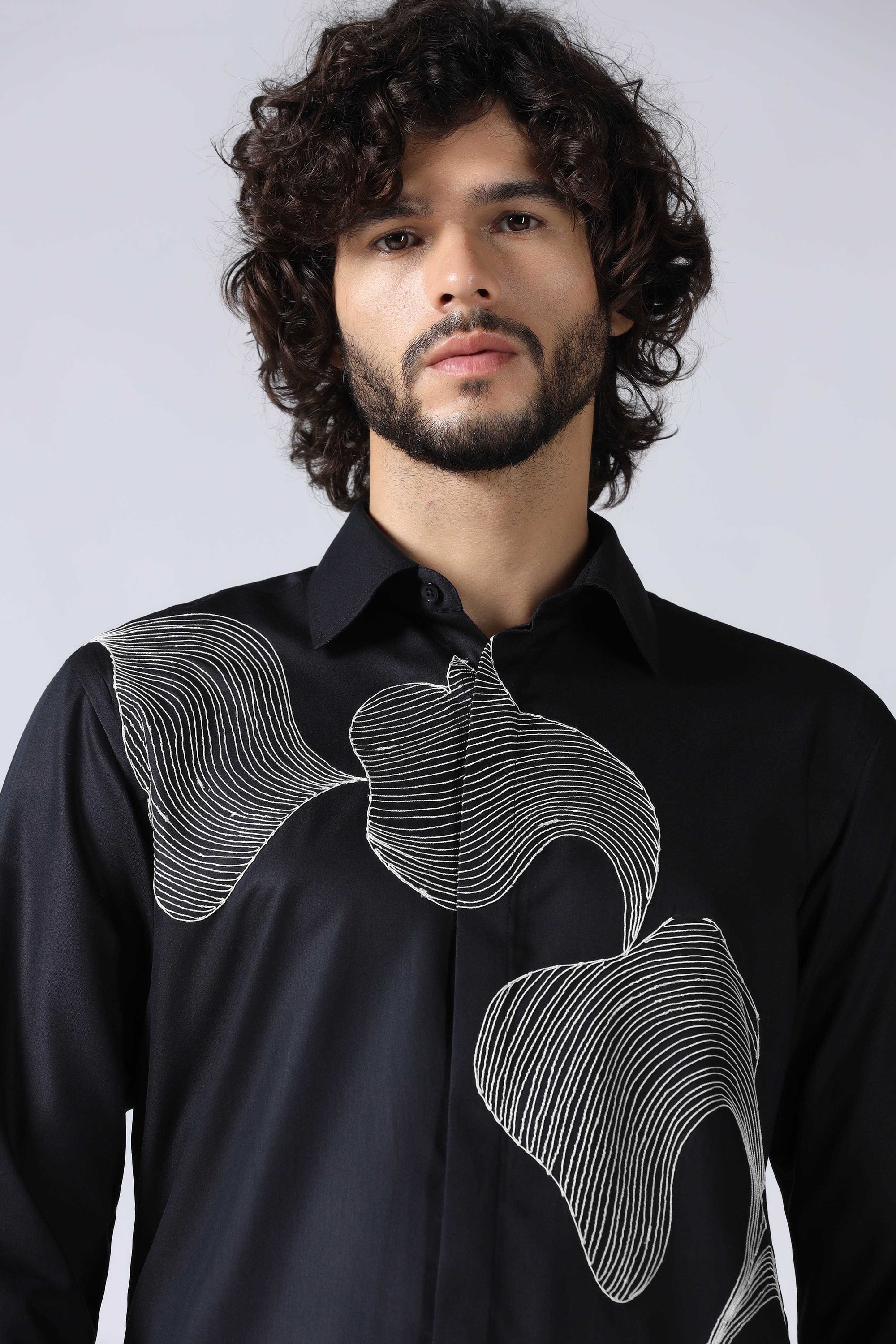 Navy Abstract Shirt