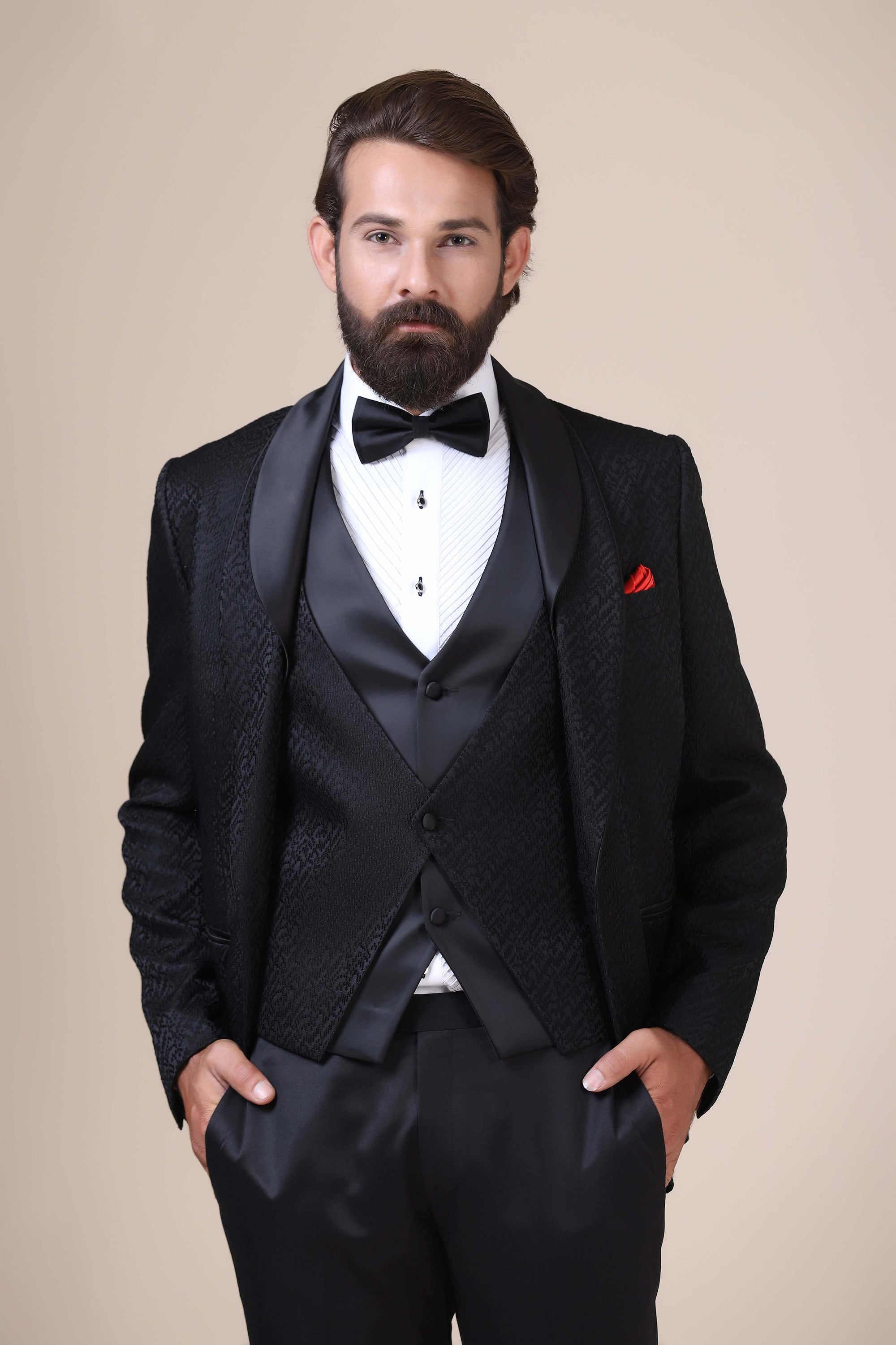 Experience sophistication in our designer 3-Piece Tuxedo. Shop Now!
