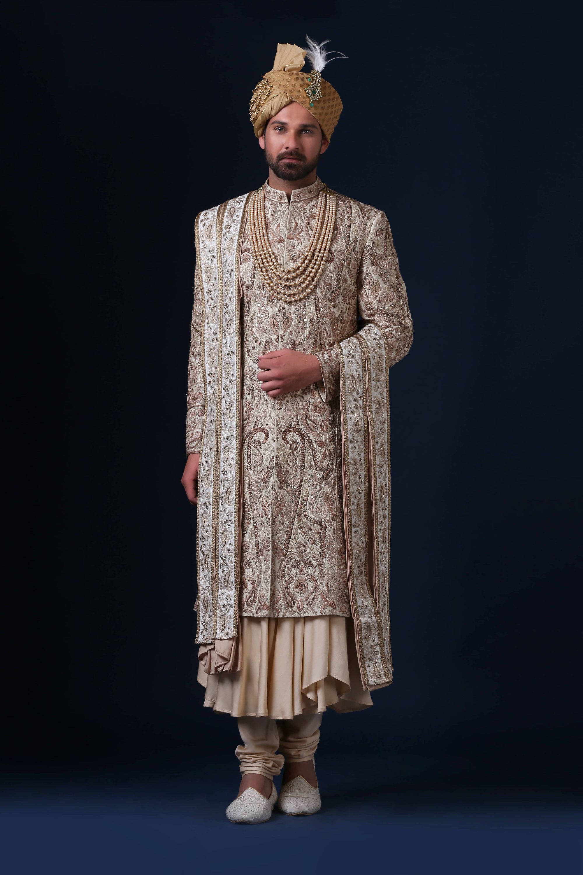 That sherwani is pure royalty! You exude elegance with every step, like a maharaja. Shop Now!