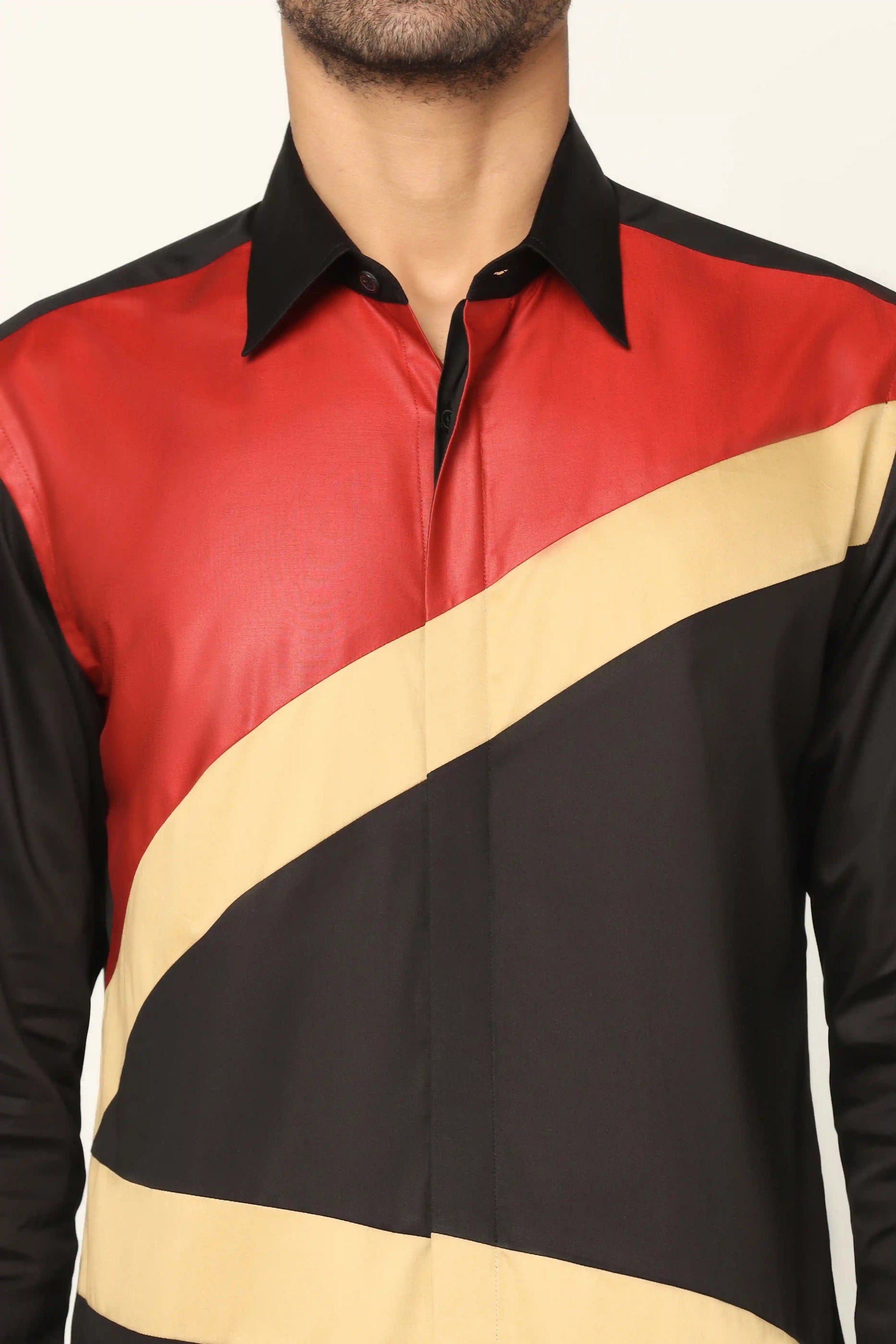 Step into style with this exquisite Black Designer Shirt. Shop Now!