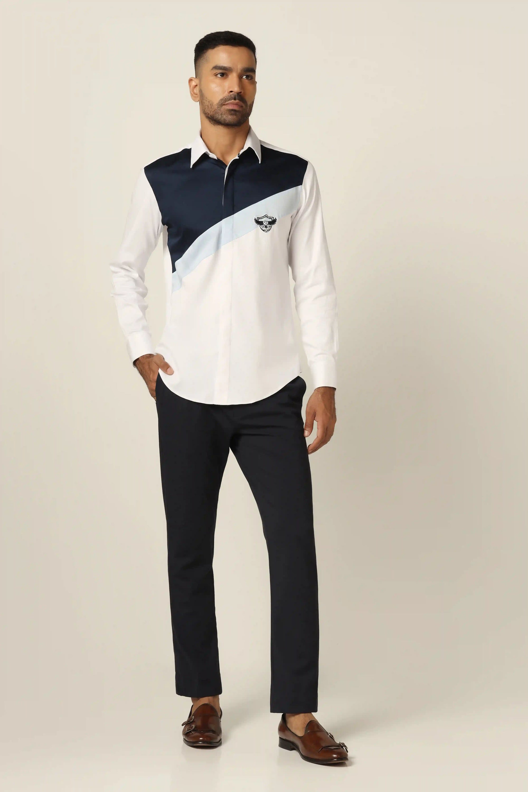 Experience timeless elegance with our white designer shirt. Shop Now!