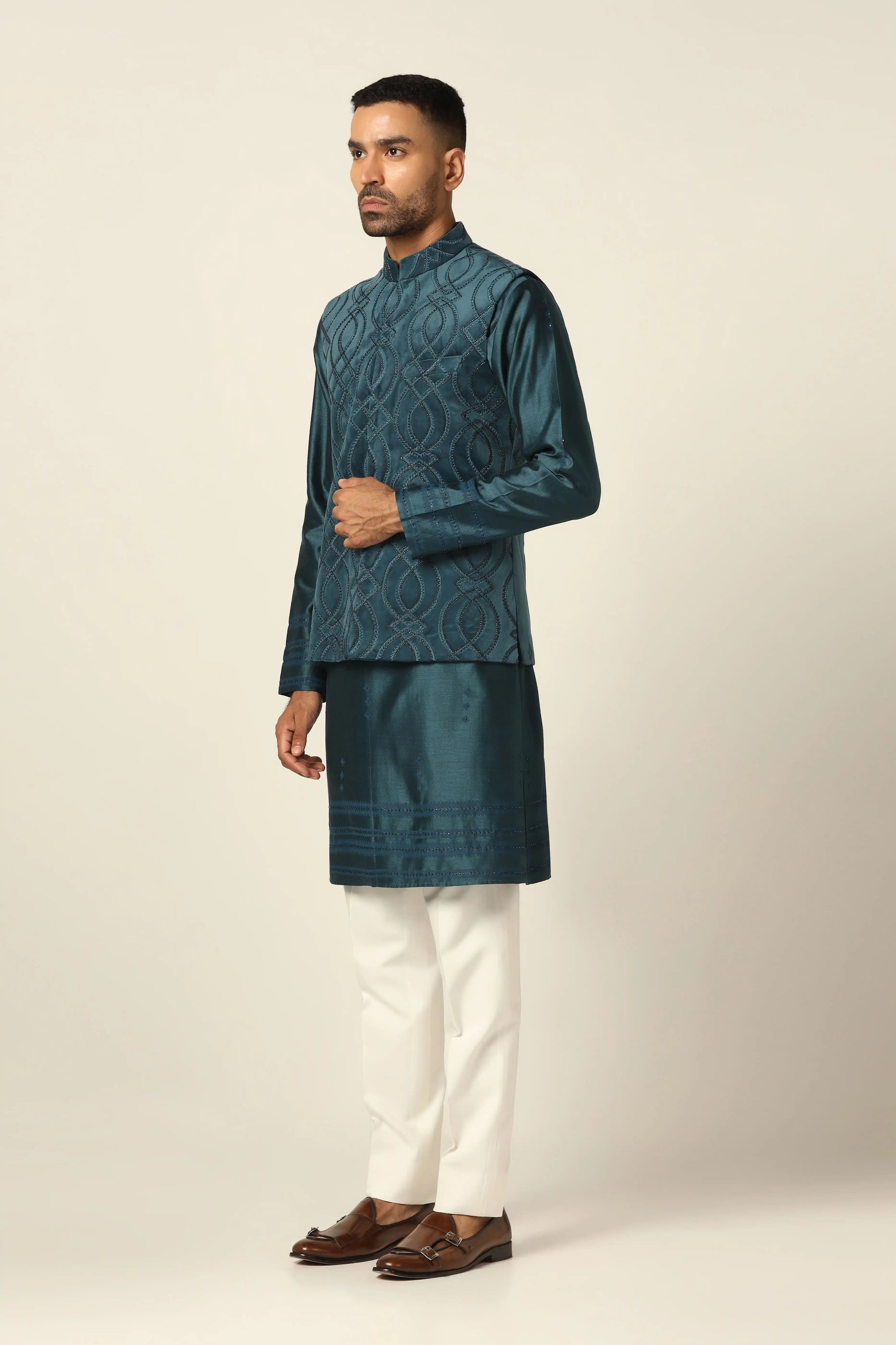 Add charm to your wardrobe with the Blue Set featuring elegant embroidery. Shop Now!