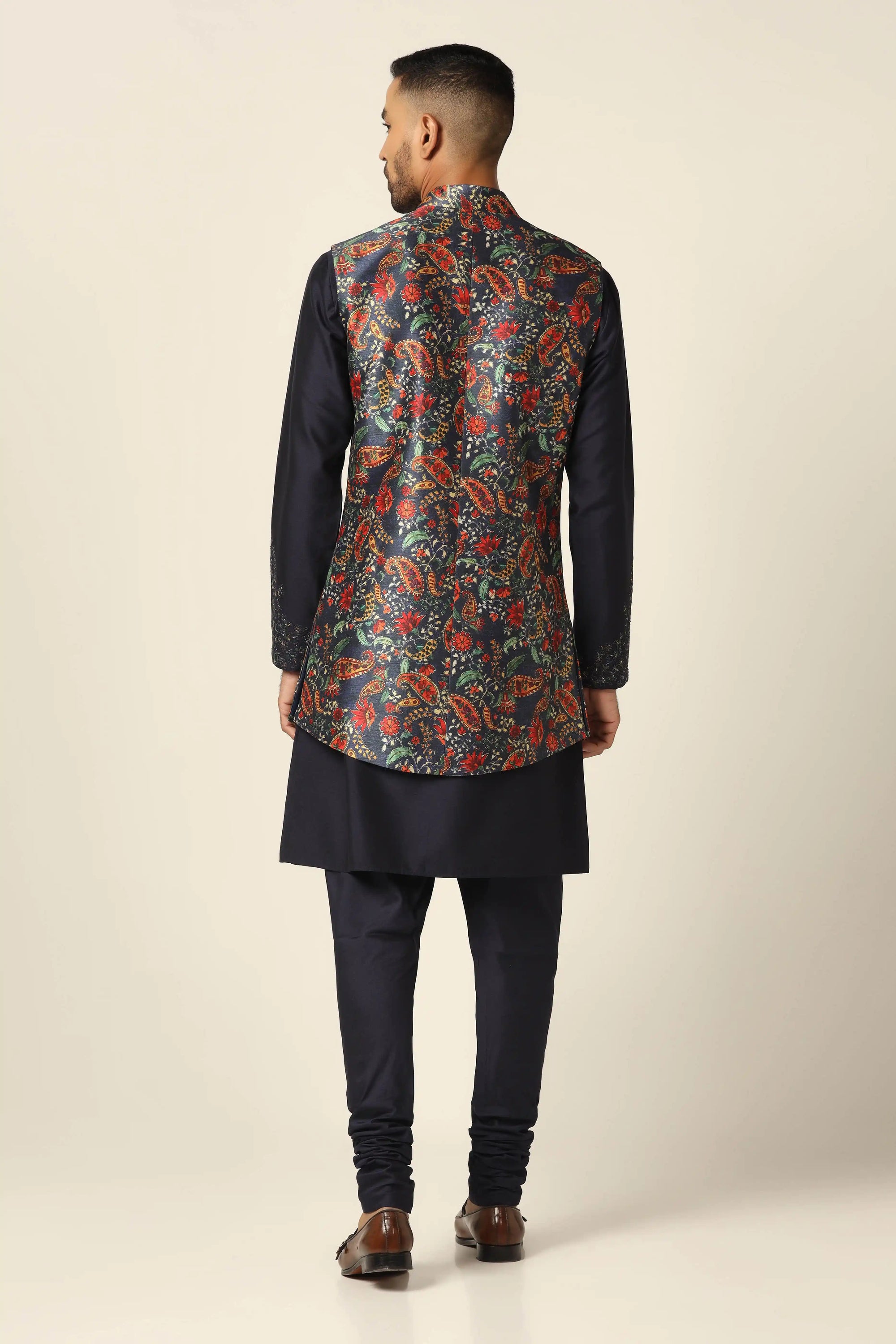 Embrace timeless style with the Navy Nehru Set. Perfect for every occasion. Shop now!