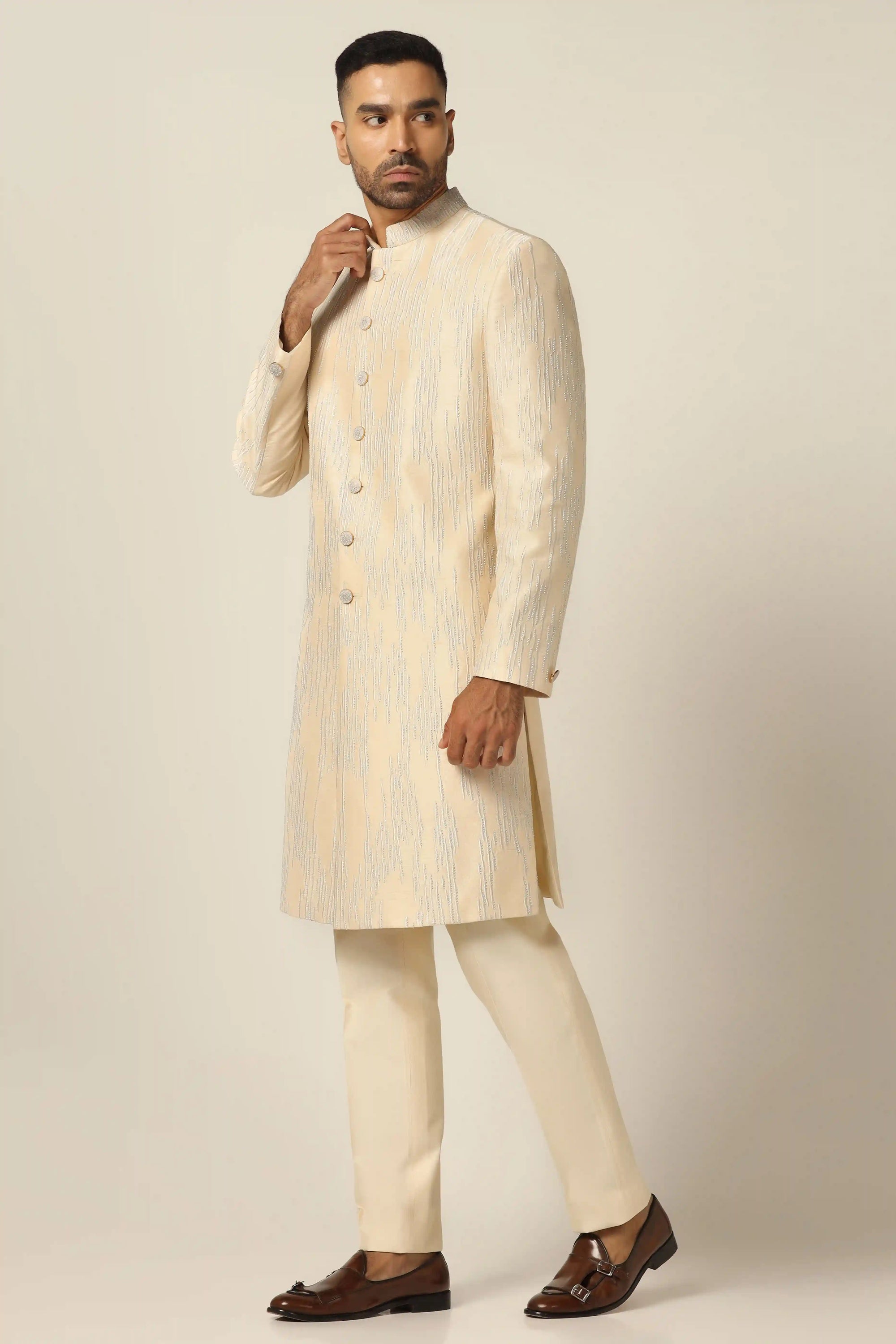 Discover Peach Indowestern, the ideal choice for modern men. Shop now!