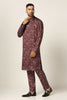 Dress in tradition and comfort with our silk printed kurta pajama set. The classic kurta is paired with matching pajama trousers for timeless elegance.