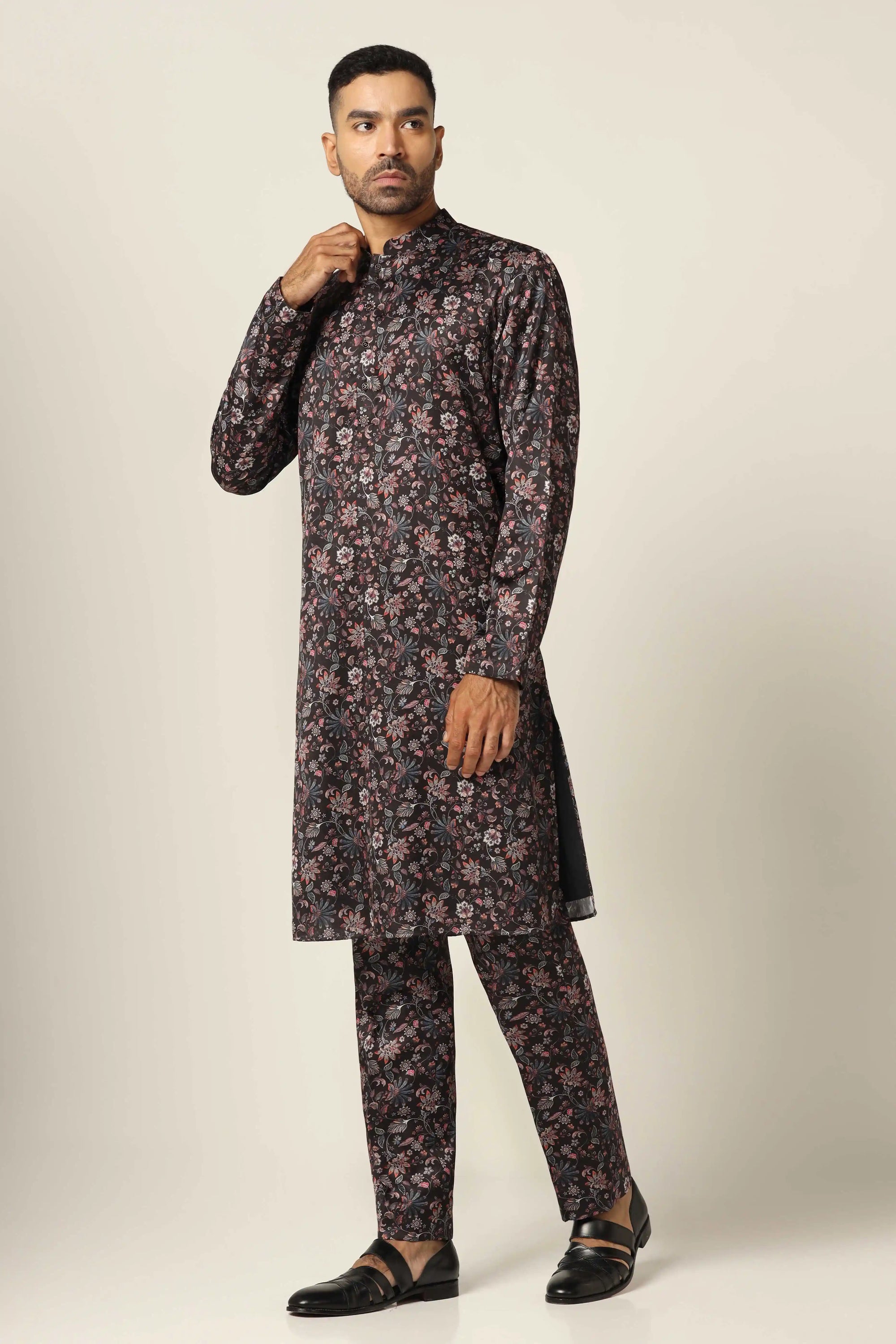 Upgrade your wardrobe with the Green Printed Kurta Pajama, designed for comfort and style. Shop Now!