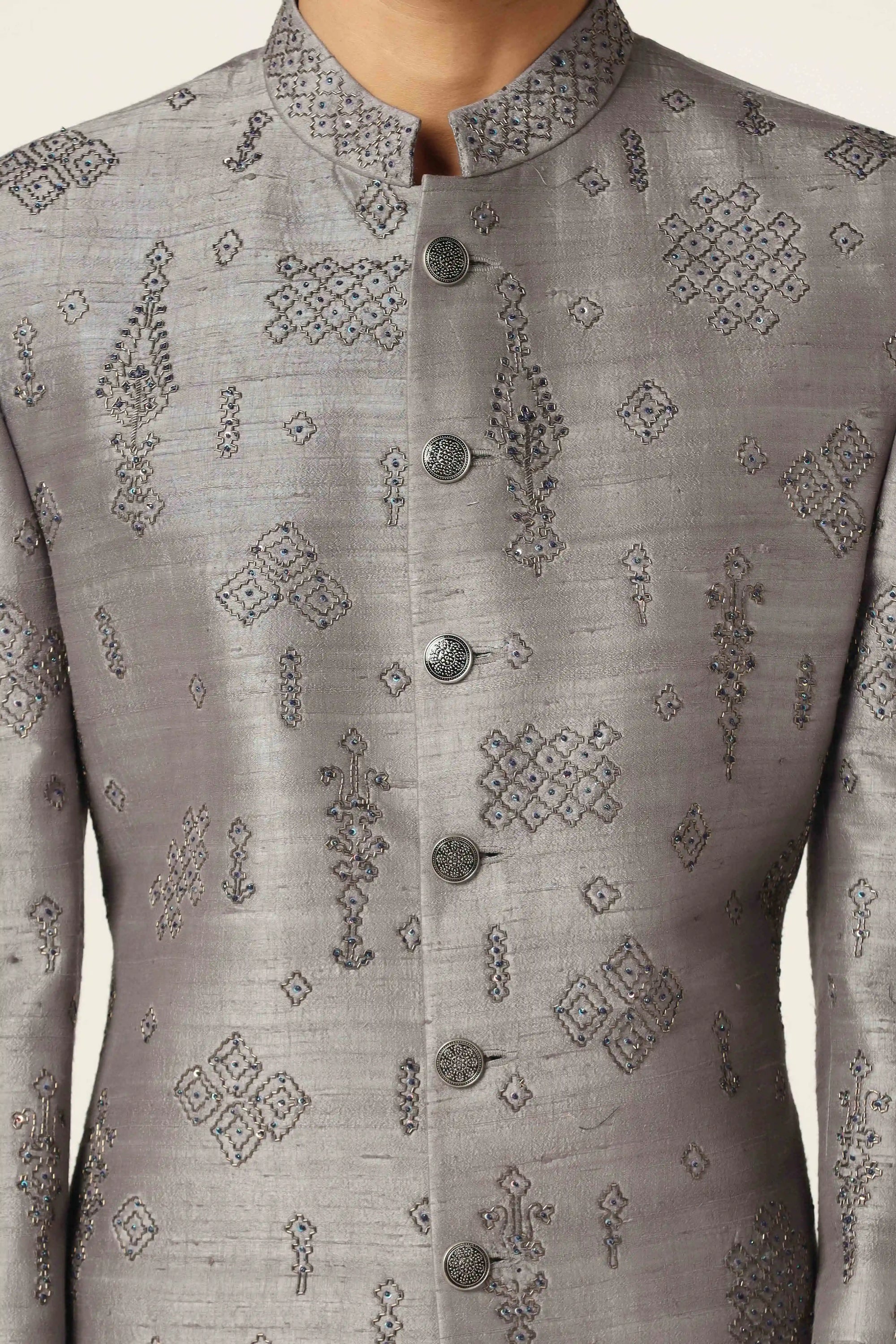 Discover the versatility of Grey Indowestern, a perfect addition to any wardrobe. Shop now!