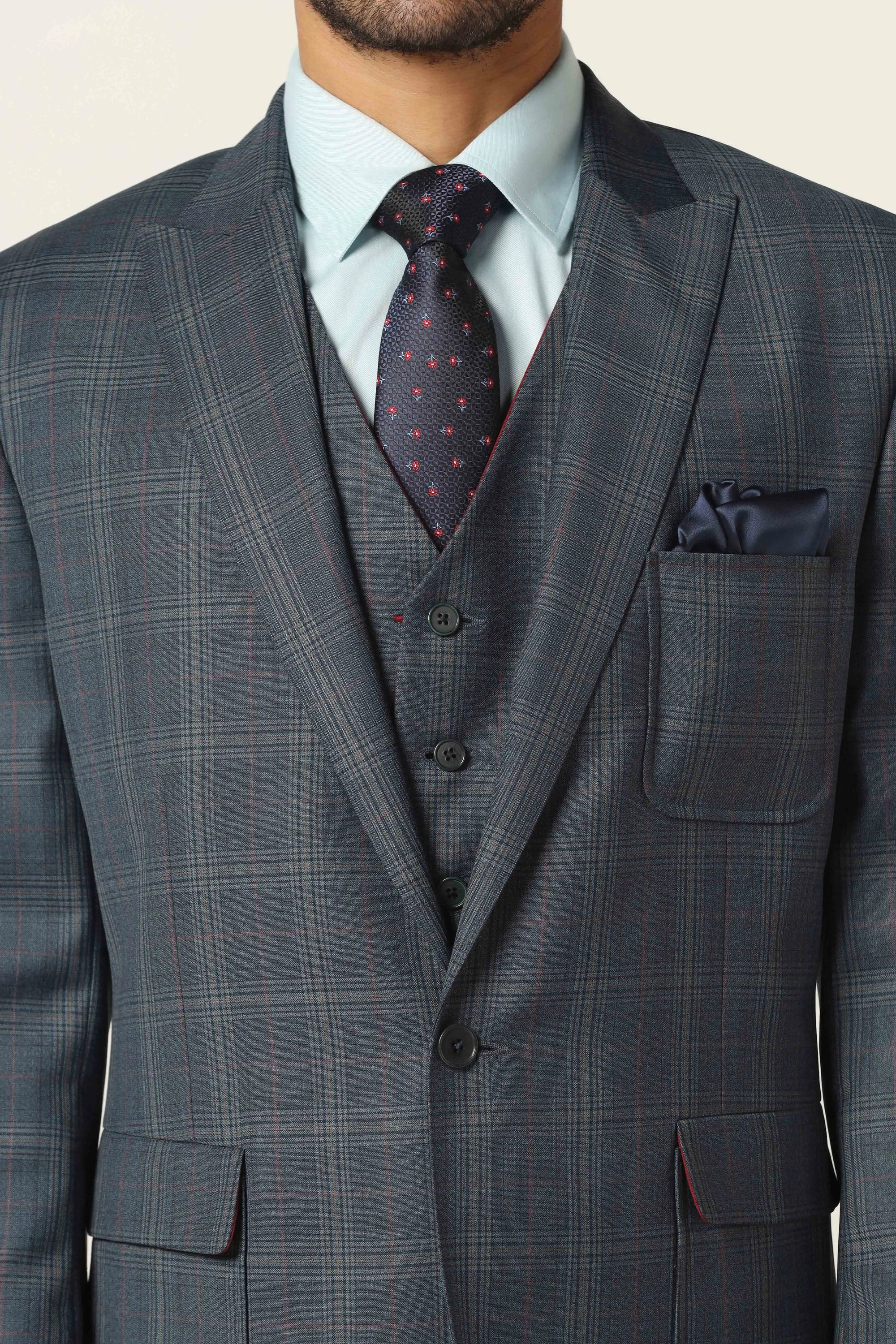 Command attention with our premium navy suit, a perfect blend of style and grace. Shop now!