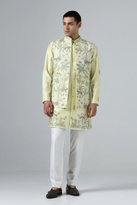 Brahaan Tropical Jacket Set for Raksha Bandhan