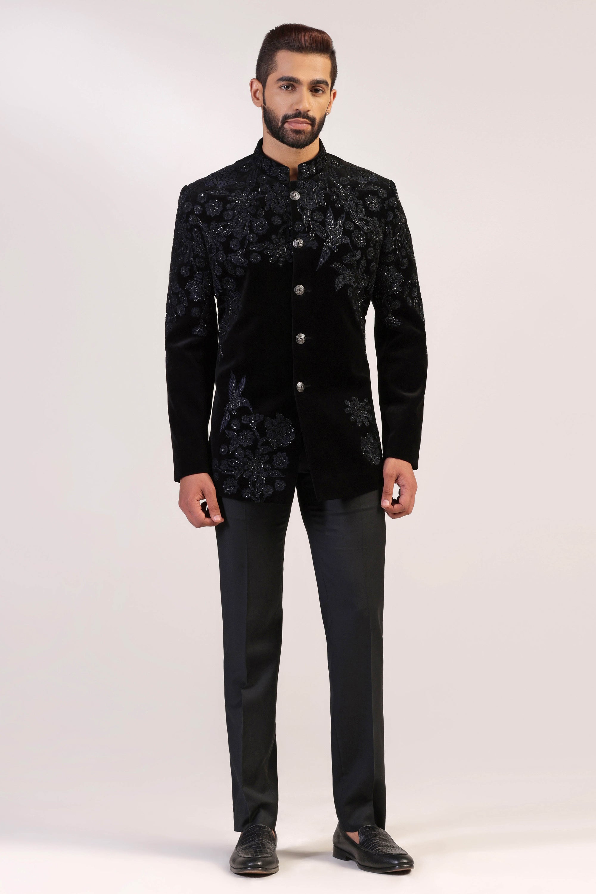 This Black Velvet suit is expertly crafted with high-quality cotton velvet fabric. Shop Now!