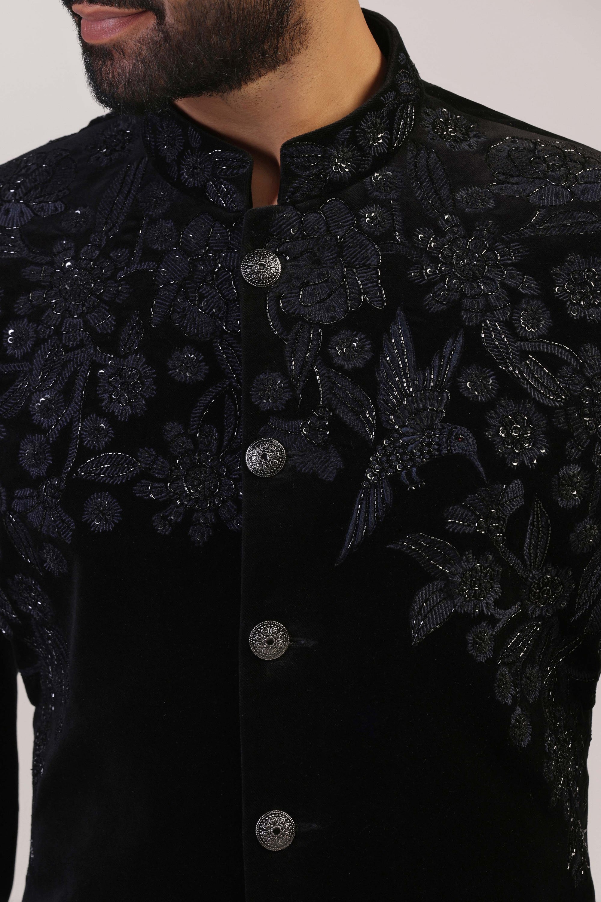 This Black Velvet suit is expertly crafted with high-quality cotton velvet fabric. Shop Now!