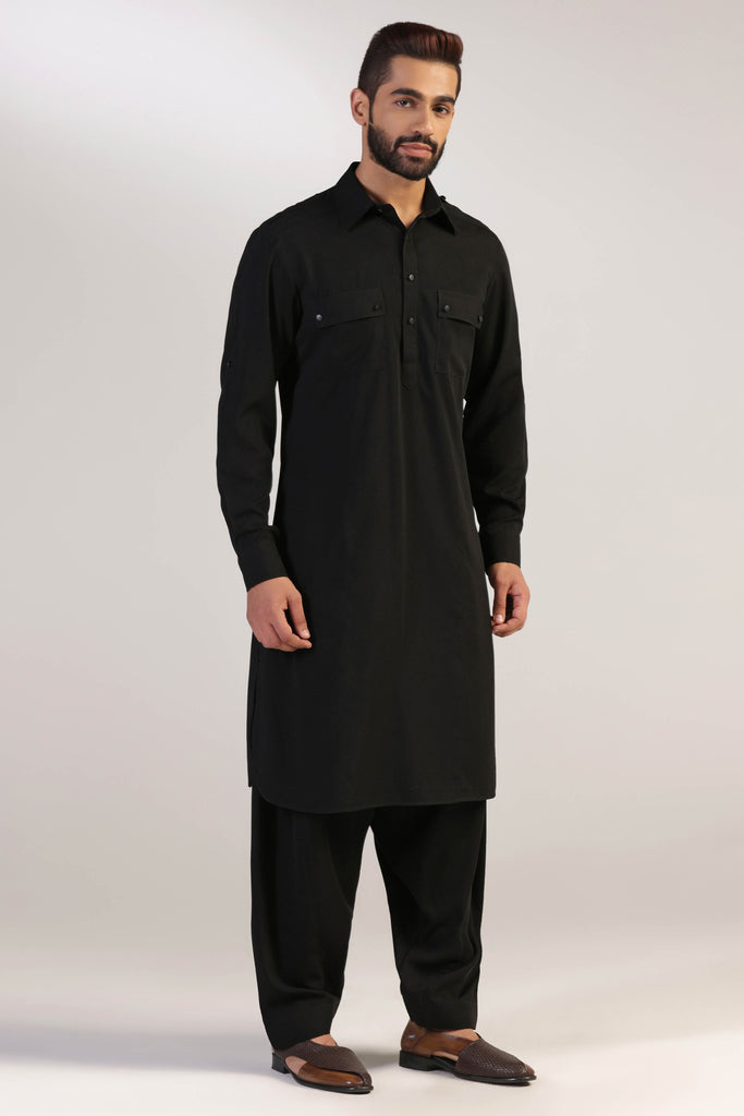 Expertly crafted and designed, our Black Pathani Suit is made with the finest micro fabric. Shop Now!
