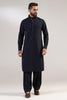This navy Pathani suit, made in micro fabric, is a timeless addition to your wardrobe. Shop Now!