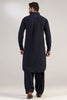 This navy Pathani suit, made in micro fabric, is a timeless addition to your wardrobe. Shop Now!