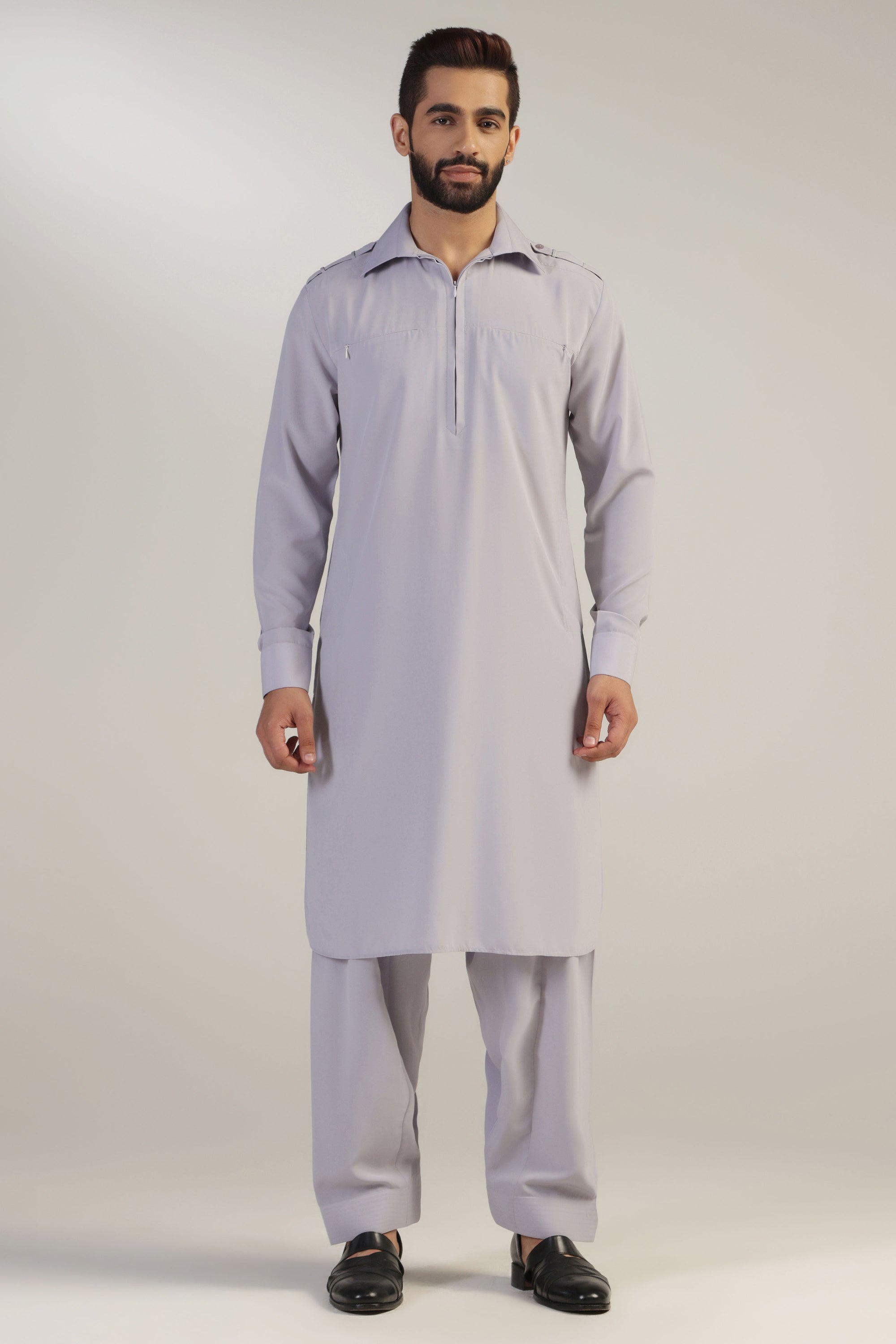 Upgrade your traditional wardrobe with our luxurious Lilac Pathani Suit. Shop Now!