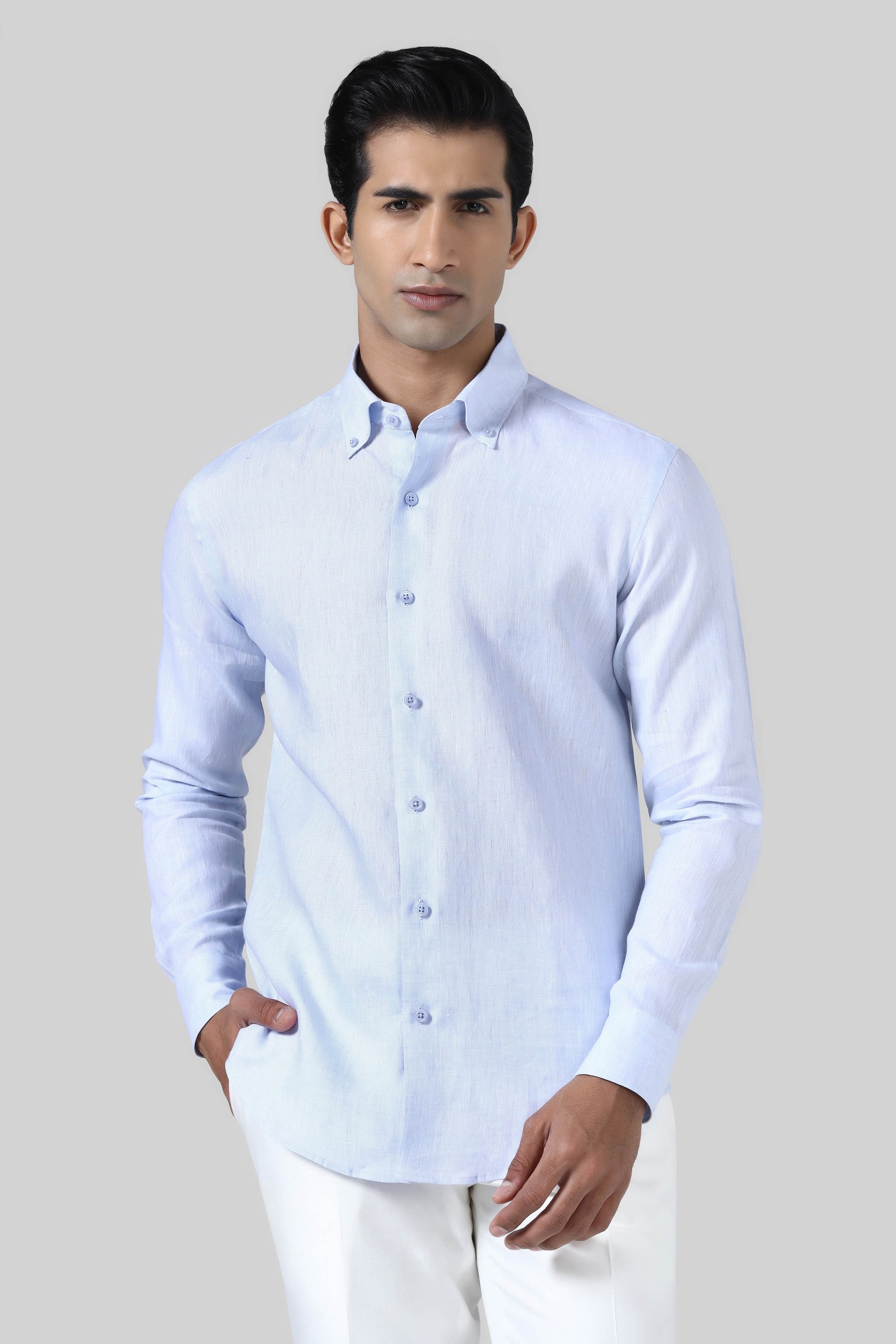 Blue Linen Shirt