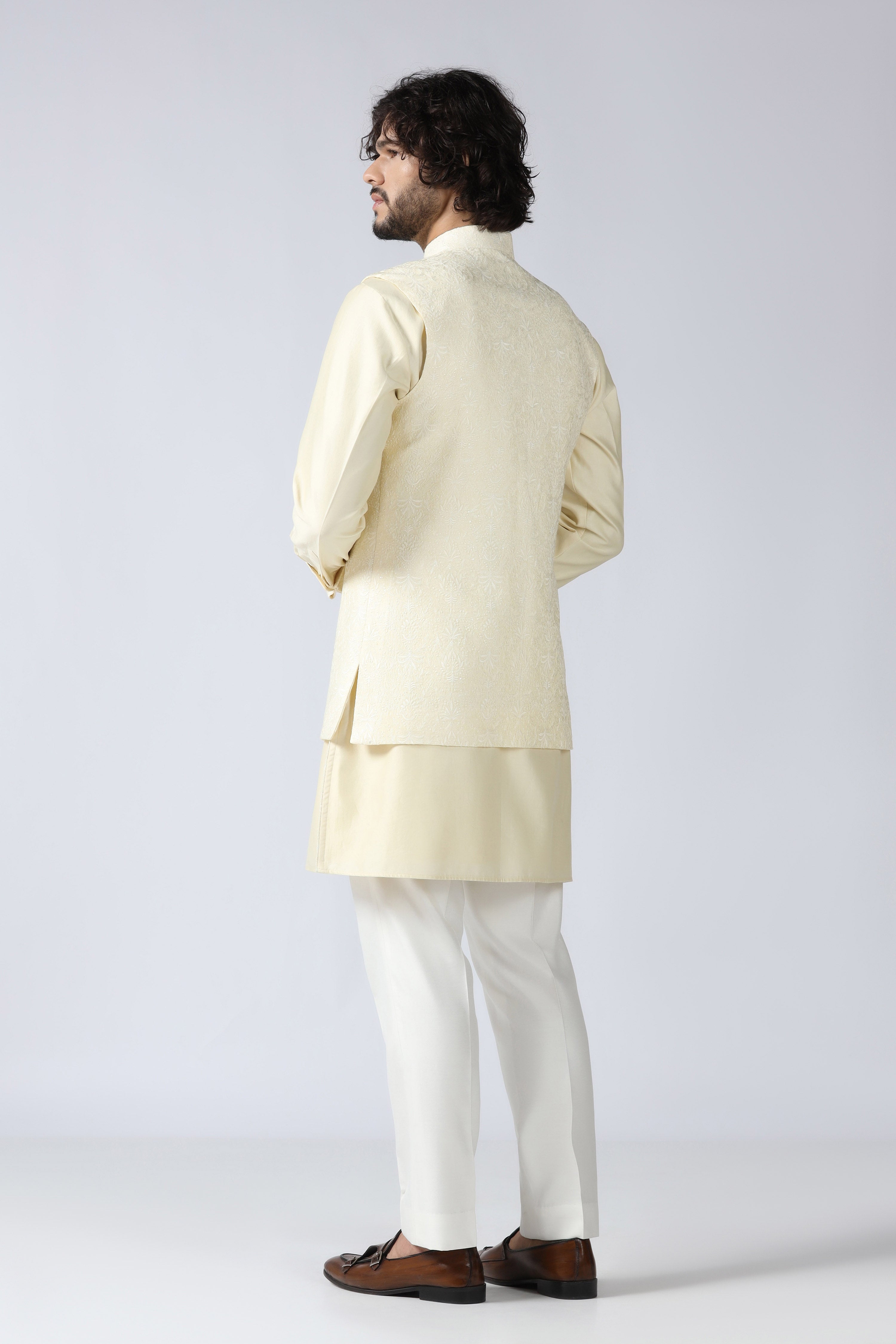 Shop Yellow jacket set premium occasion wear – Brahaan