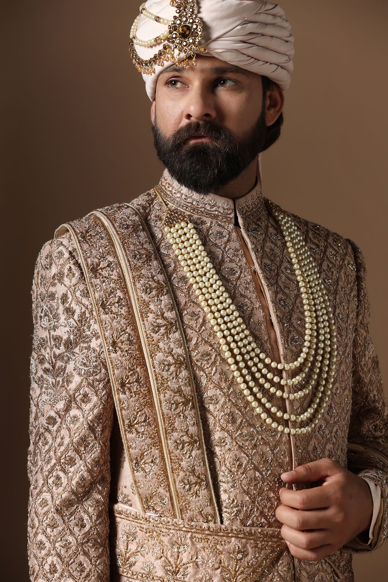 Experience our best sherwani, adorned with captivating floral and geometric embroidery. Shop Now!