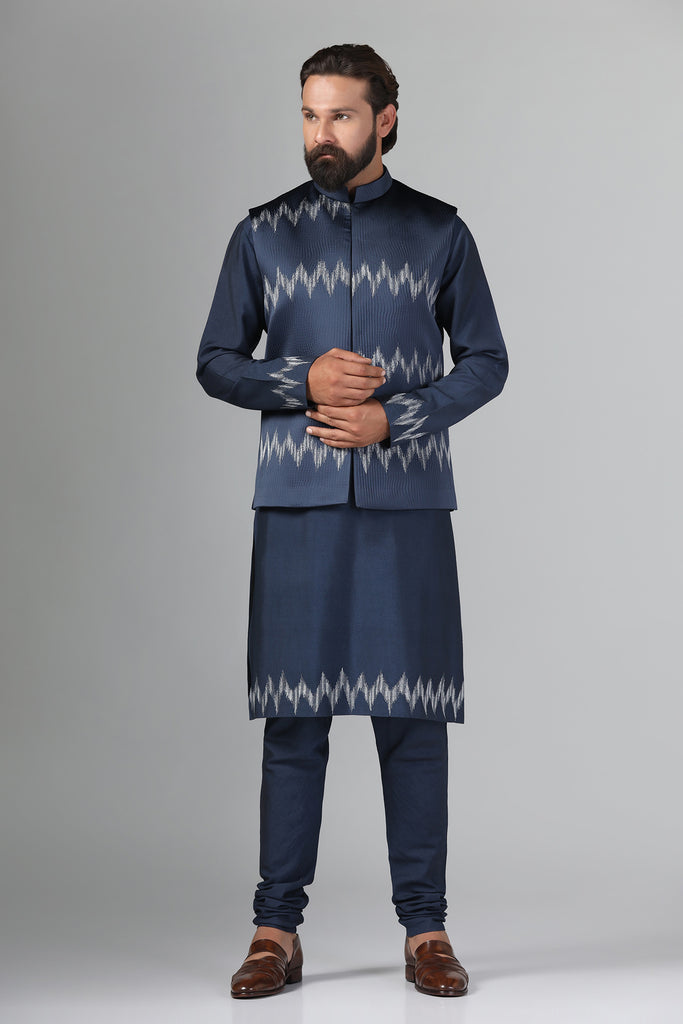 Blue - Nehru Jackets - Indian Wear for Men - Buy Latest Designer Men wear  Clothing Online - Utsav Fashion