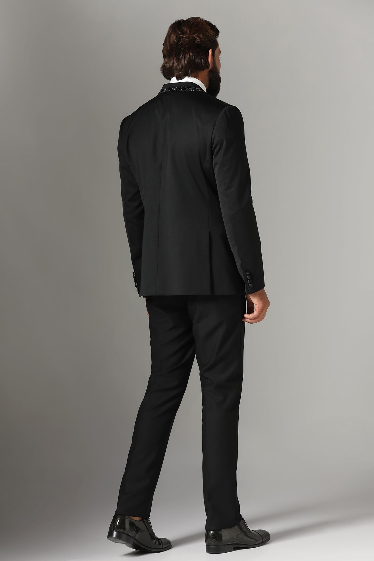 Refined sophistication in our Jet Black Tuxedo. Shop Now!