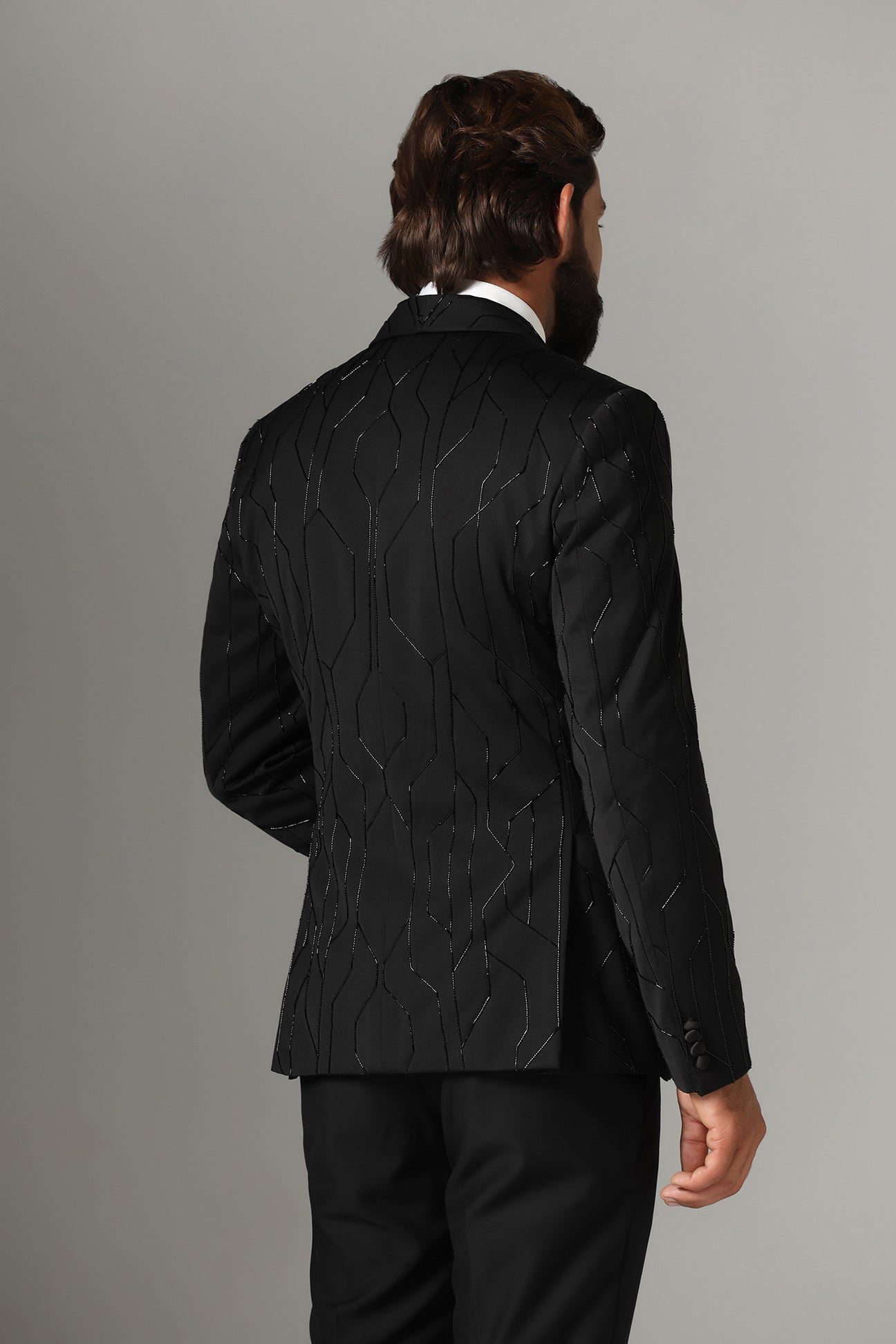Elevate your style with our Black Three-Piece Tuxedo. Shop Now!