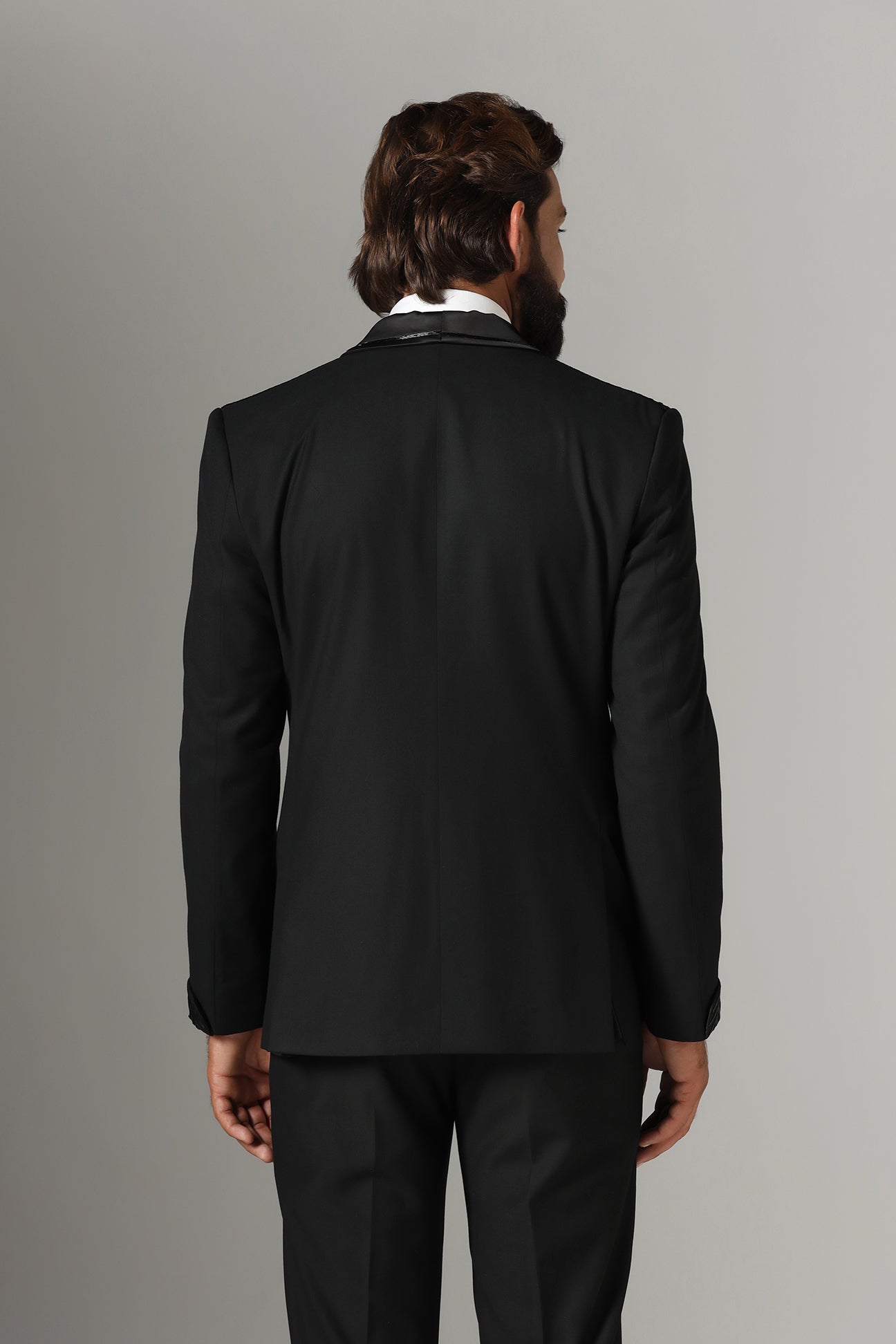 Distinguished elegance in our Black Embroidered Tuxedo. Shop Now!