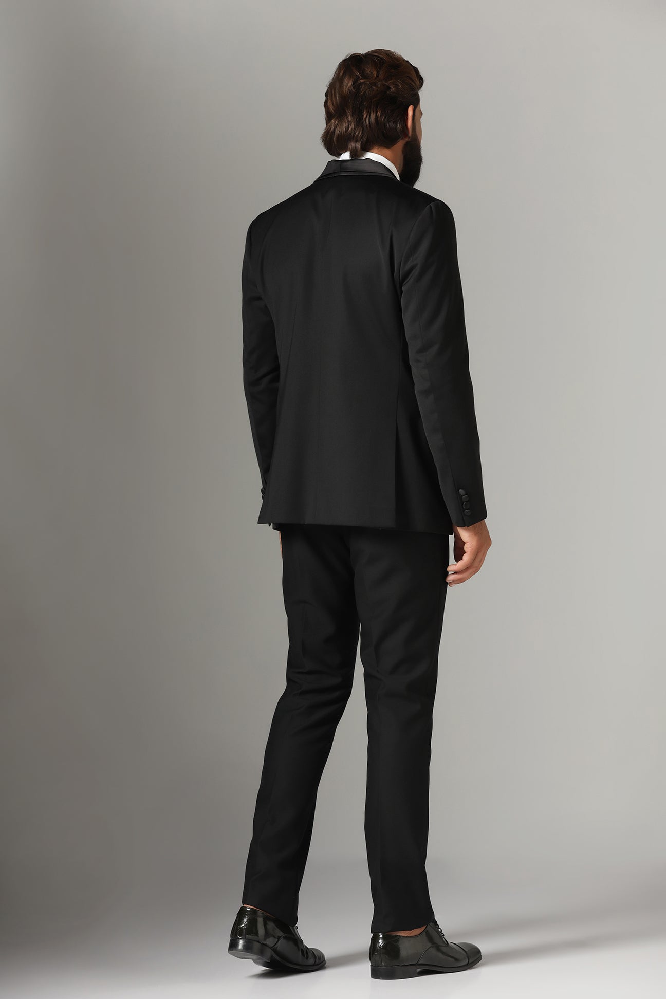 Make a statement in our Jet-Black Tuxedo. Shop Now!