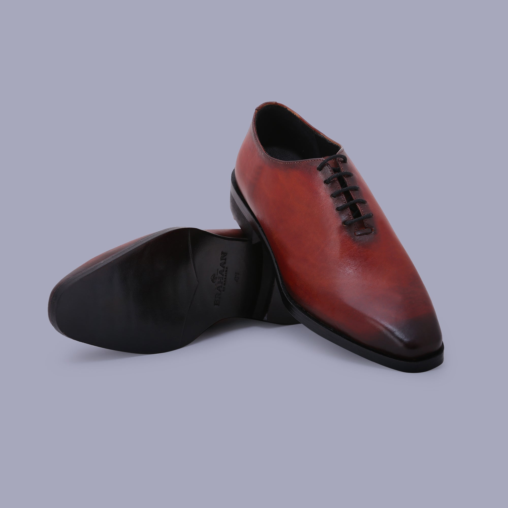 Classic cognac lace ups blend comfort and luxury, ideal shoes for men. Shop Now!