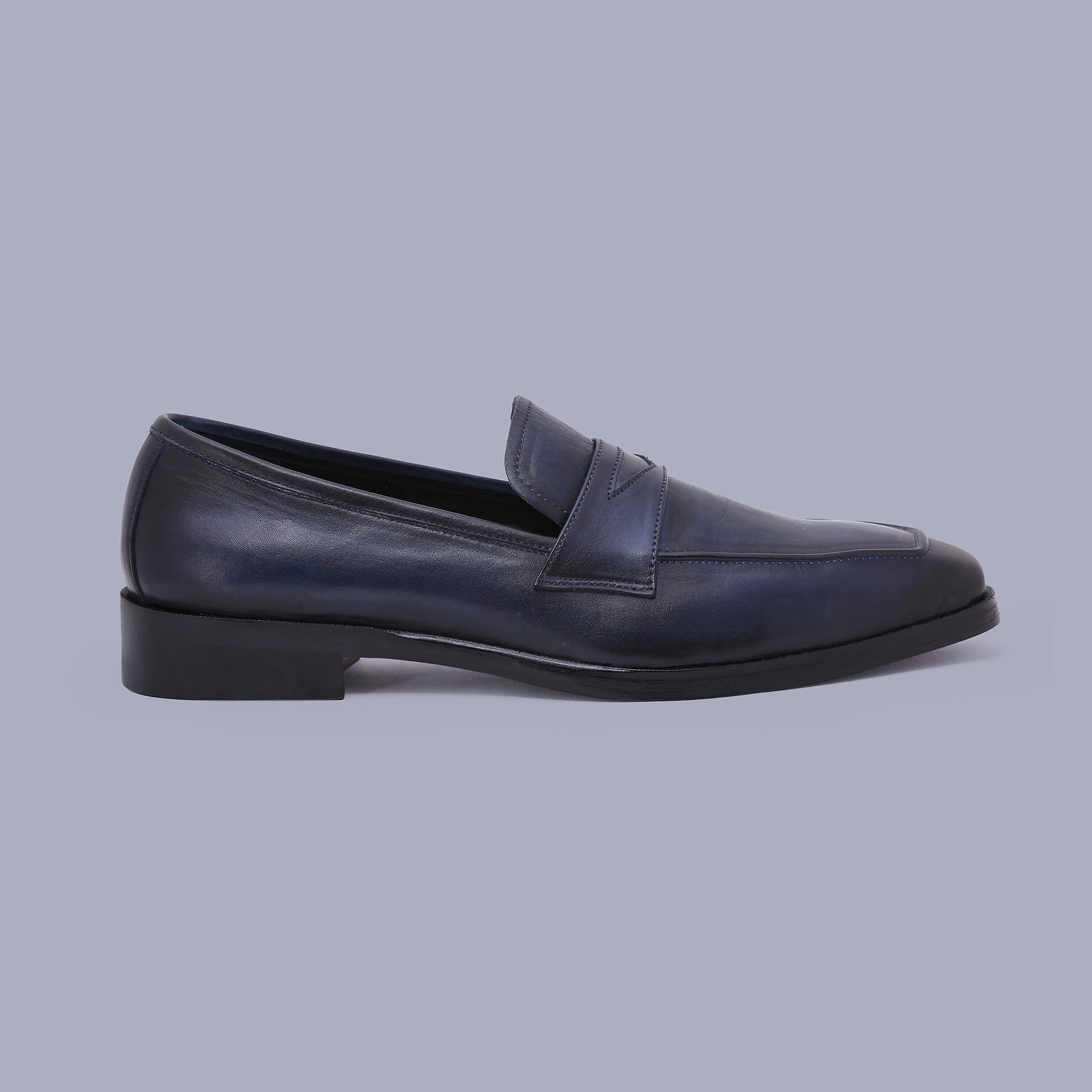 Sleek navy blue loafers redefine shoes for men with elegance and comfort. Shop Now!