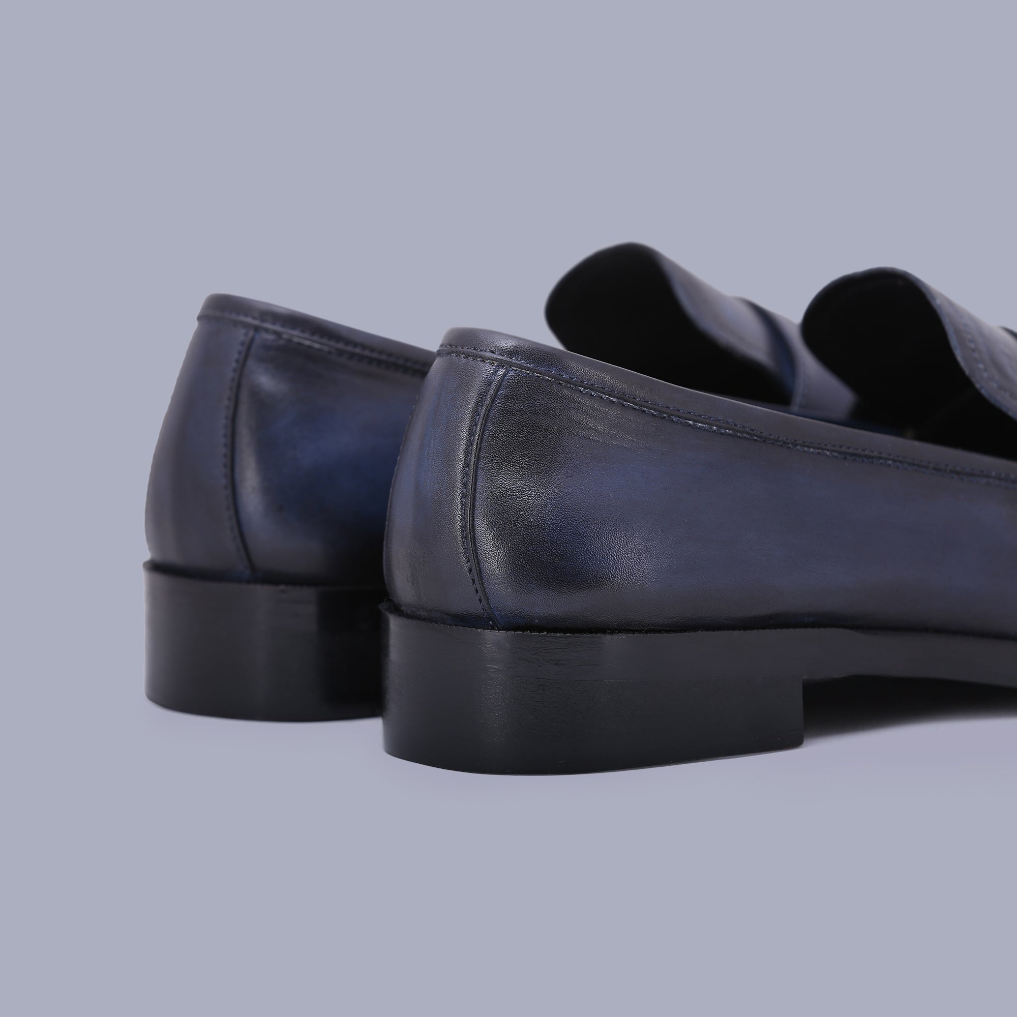 Sleek navy blue loafers redefine shoes for men with elegance and comfort. Shop Now!