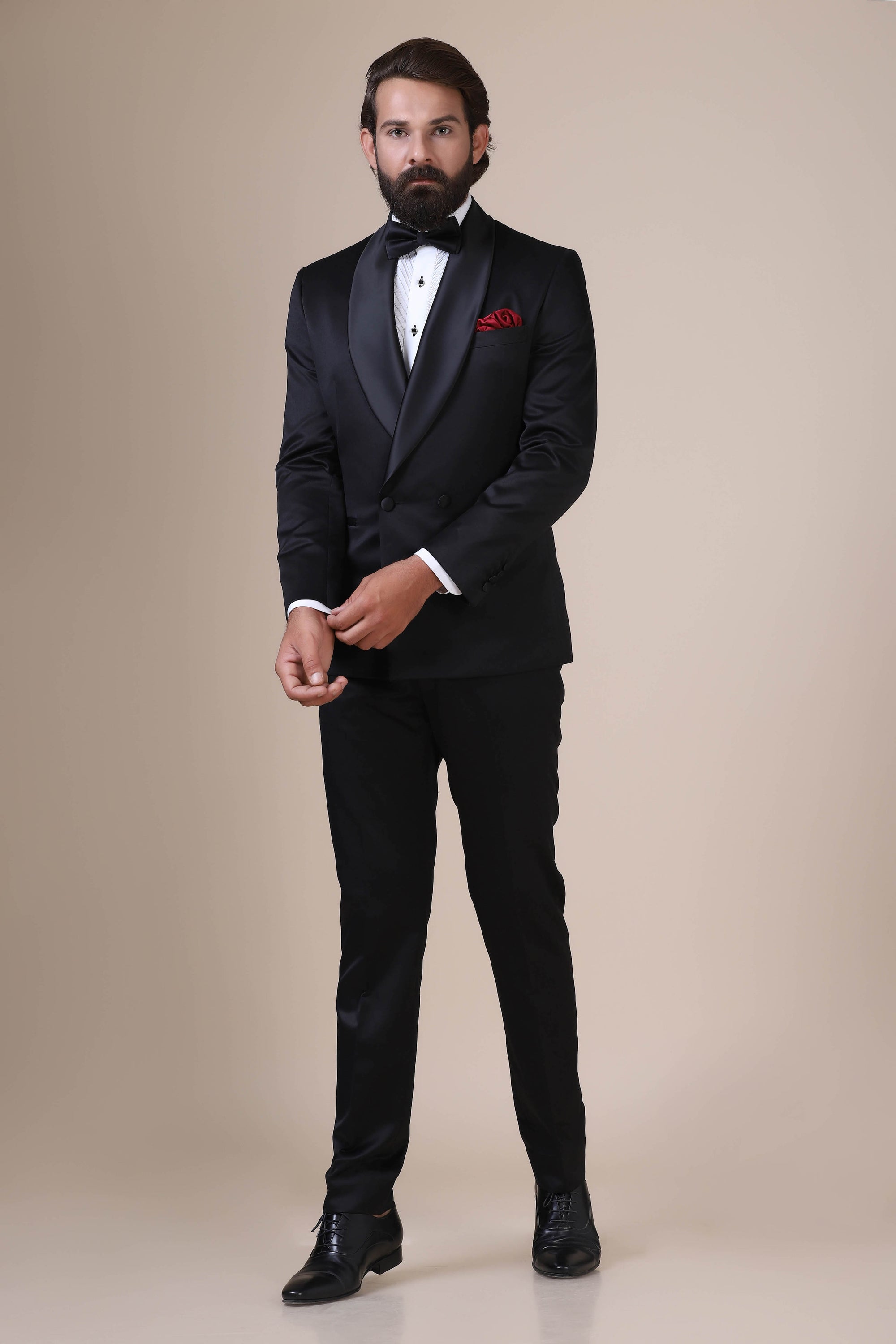 Dress with timeless elegance in our double-breasted Tuxedo. Shop Now!