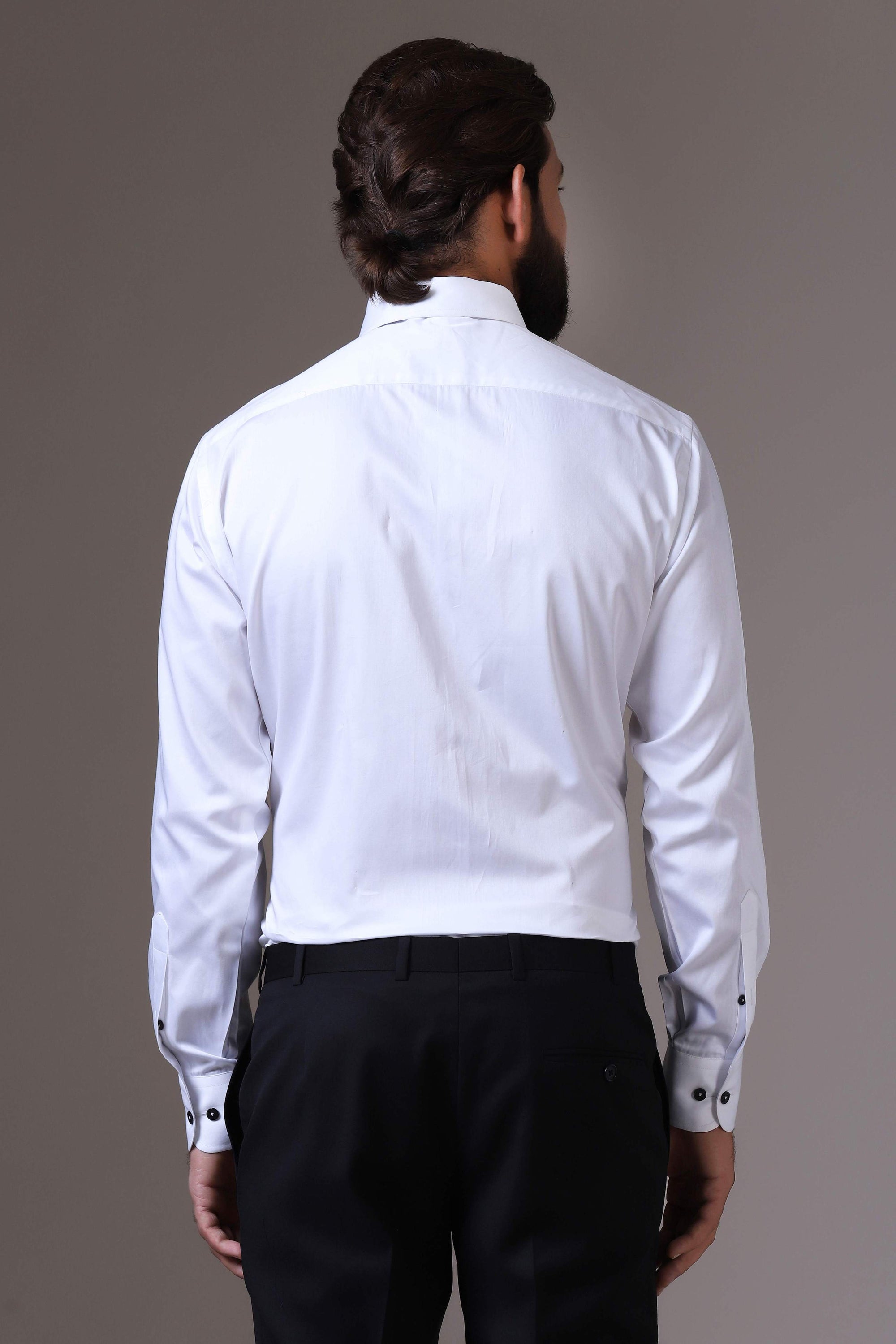 Step into sophistication with the Contemporary Tuxedo Shirt. Shop Now!