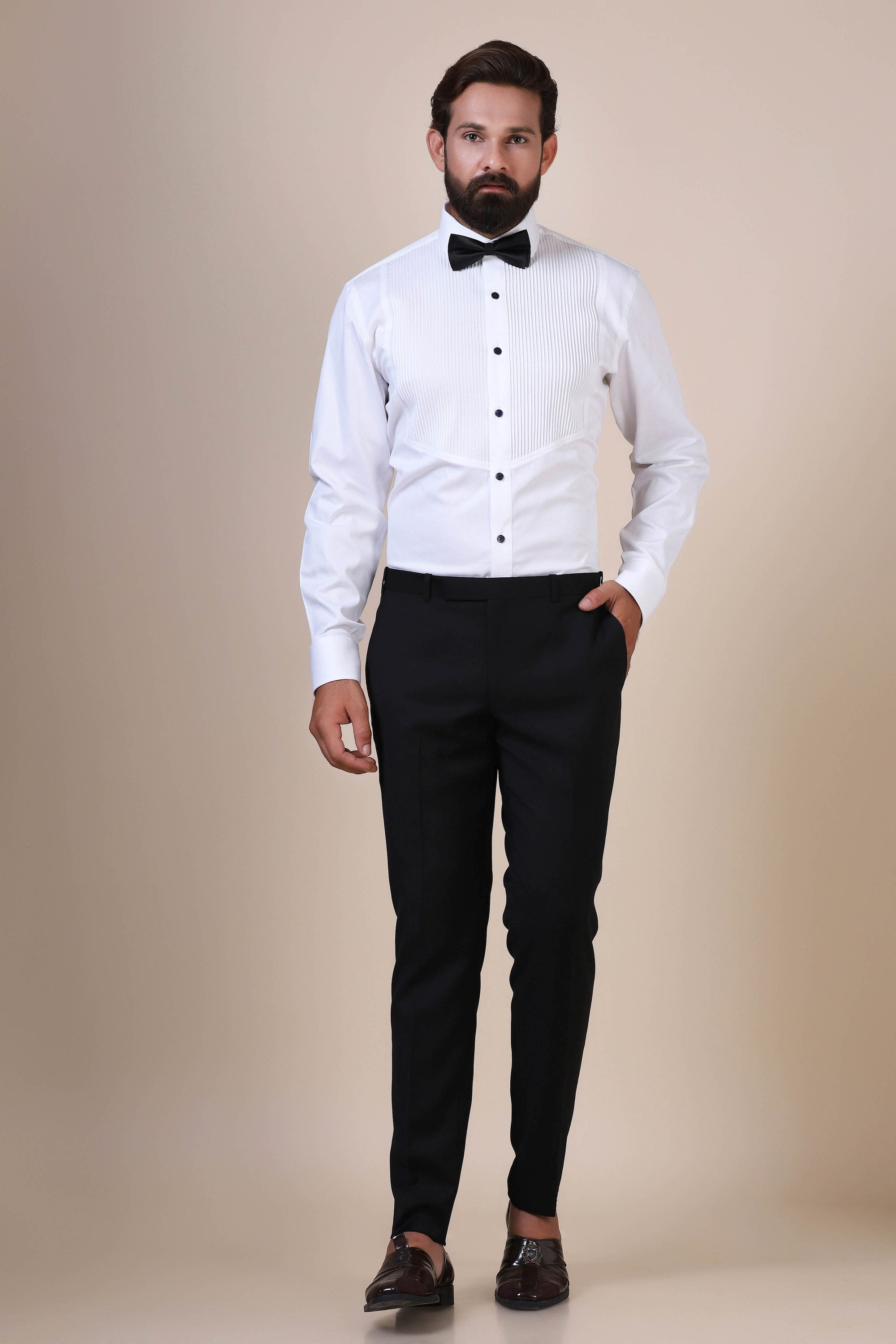 Discover a sharp tuxedo shirt for men crafted for style. Shop Now!