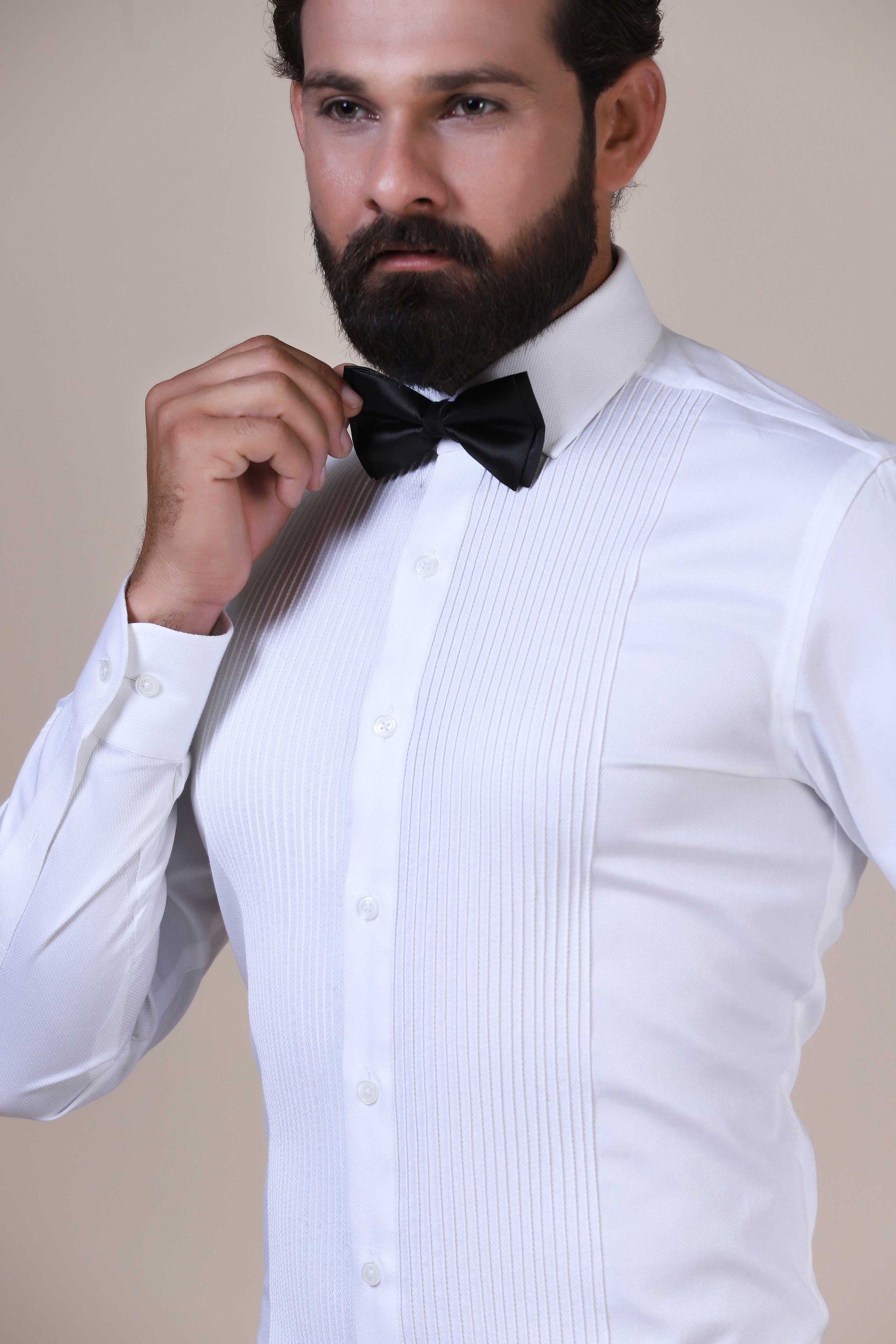 Upgrade your wardrobe with this elegant Basic Tuxedo Shirt for men.Shop Now!