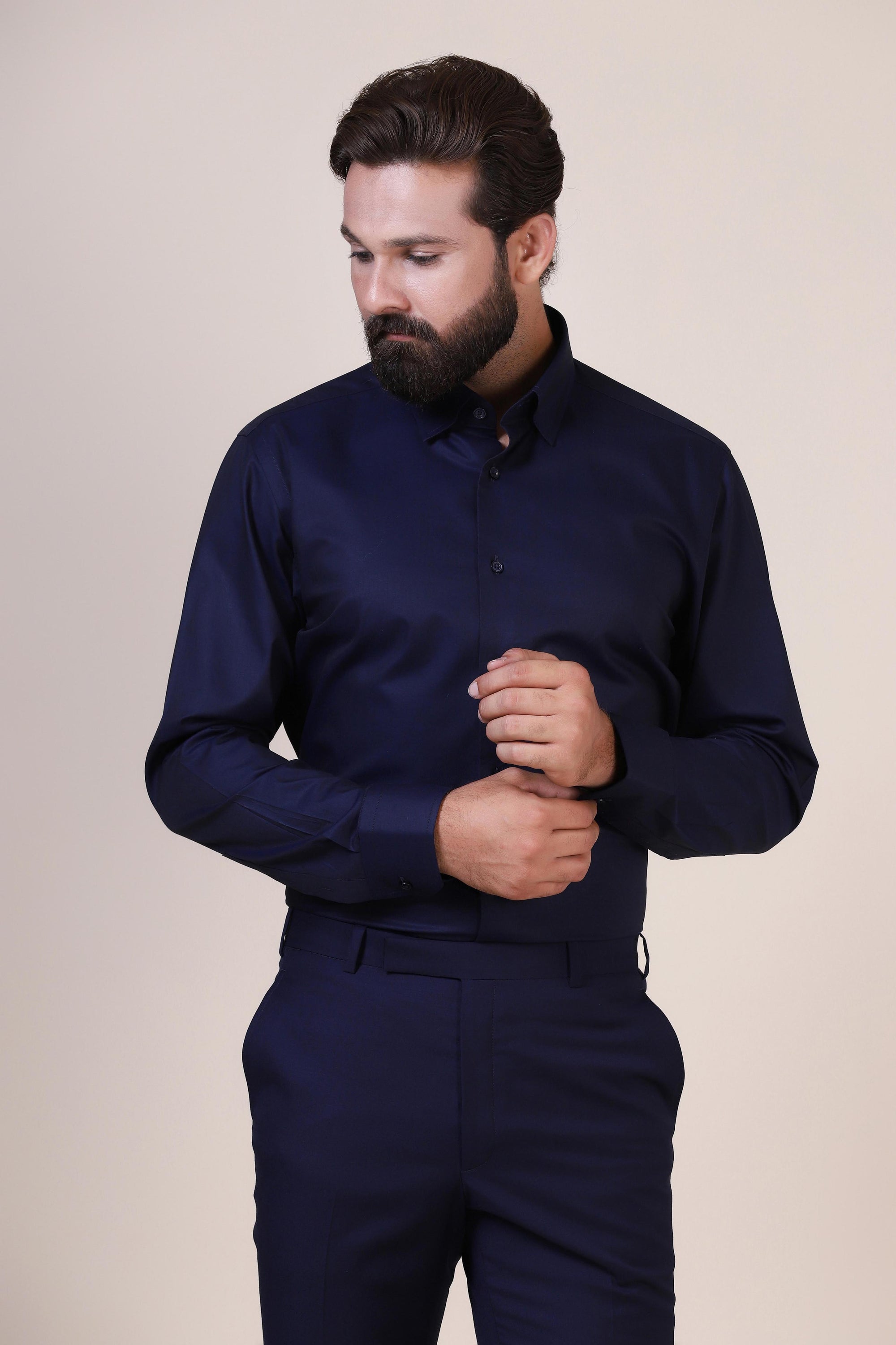Basic Navy Shirts- timeless piece for your wardrobe. Shop Now!
